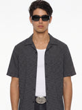 Highlander Men Black Checked Boxy Fit Casual Shirt - Black - Image 1