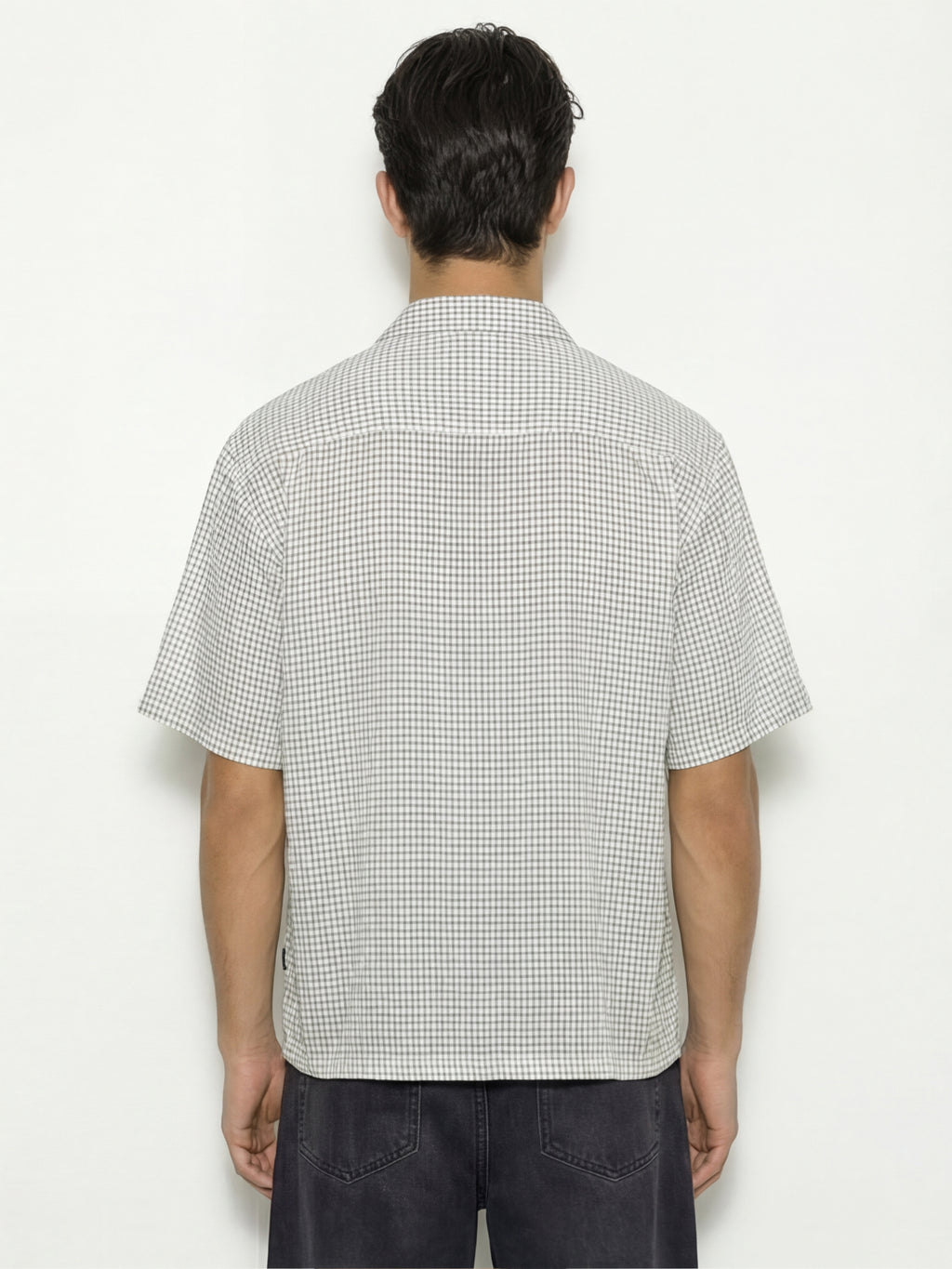 Highlander Men Off White Checked Boxy Fit Casual Shirt - Off White - Image 3