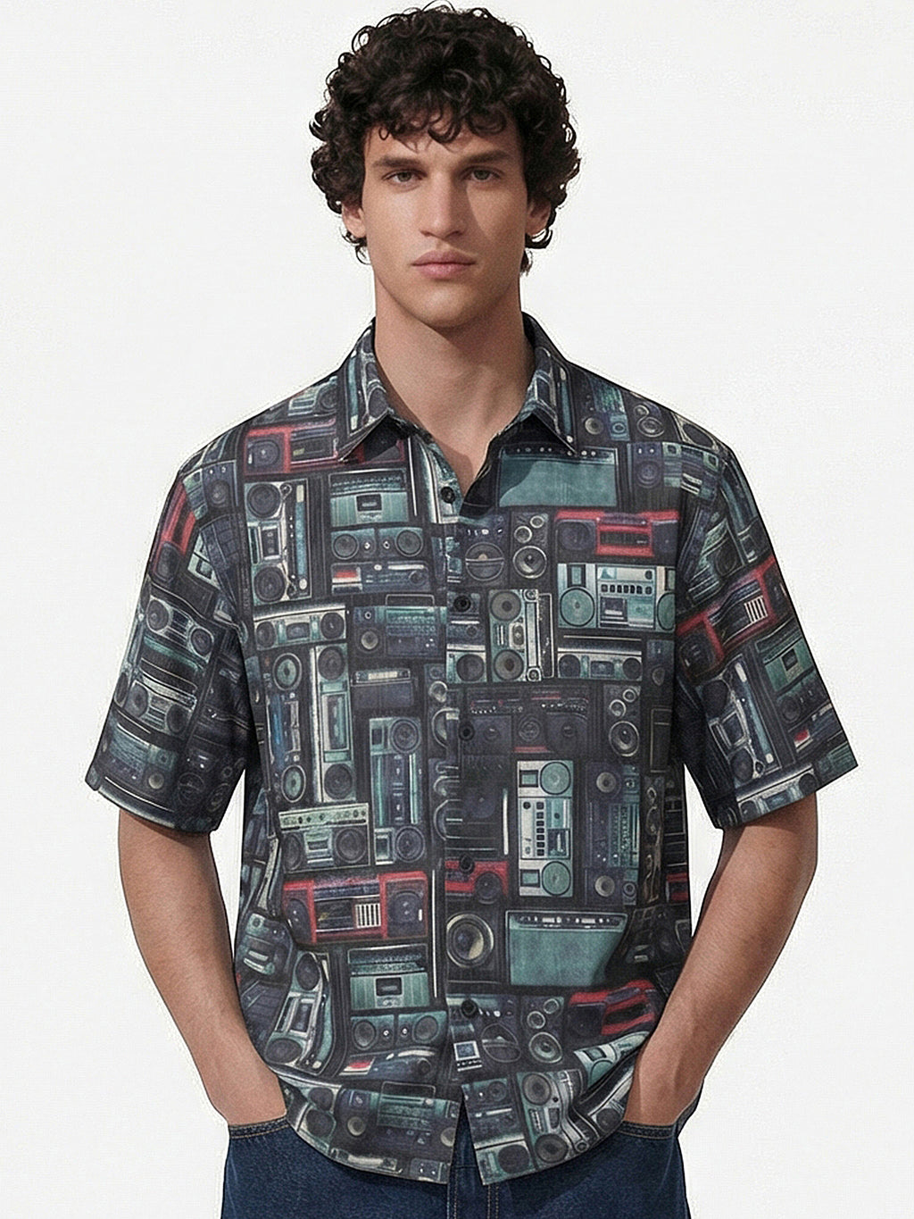 Highlander Men Multi Printed Boxy Fit Casual Shirt - Multi - Image 1