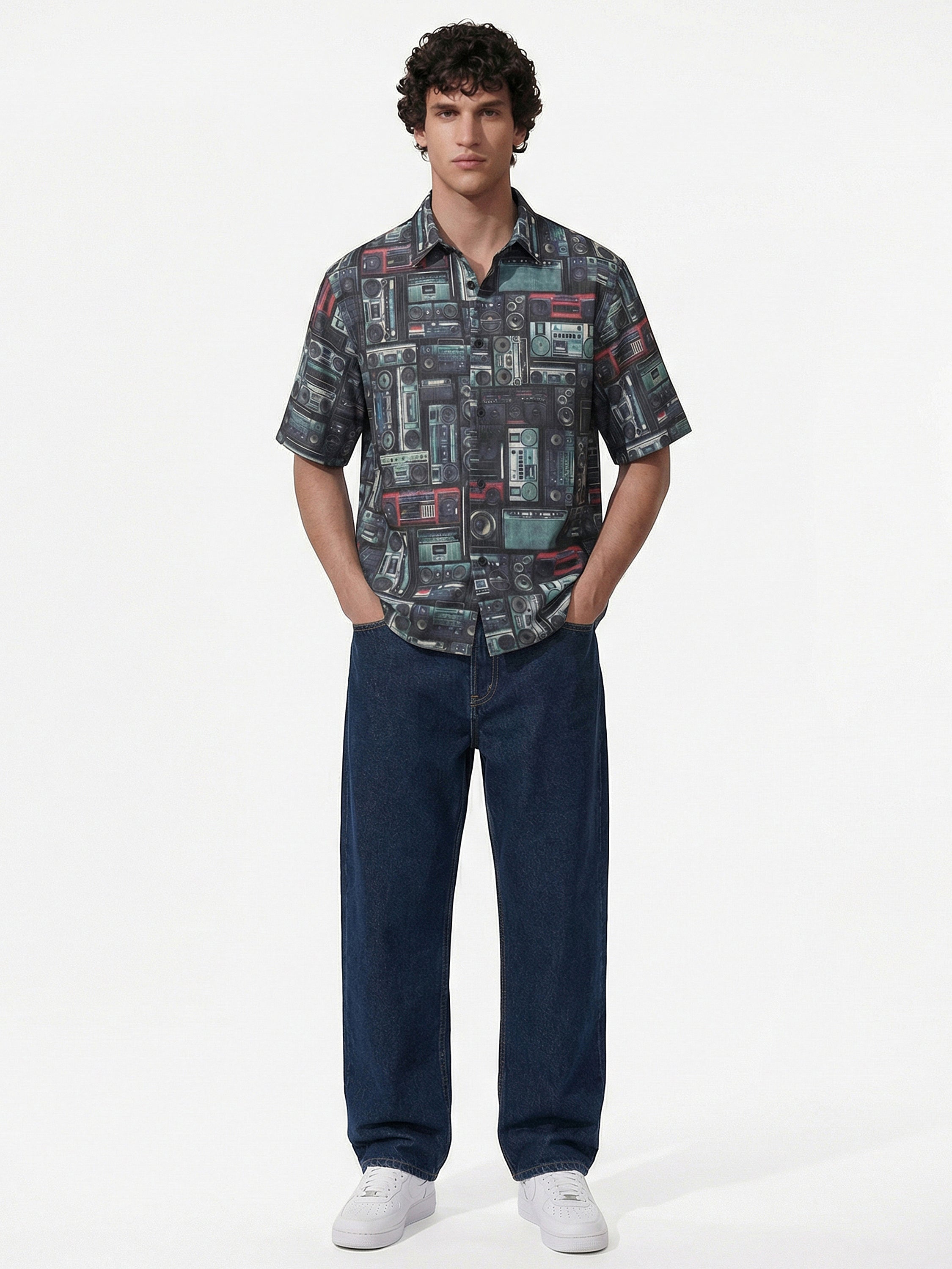 Highlander Men Multi Printed Boxy Fit Casual Shirt - Multi - Image 2