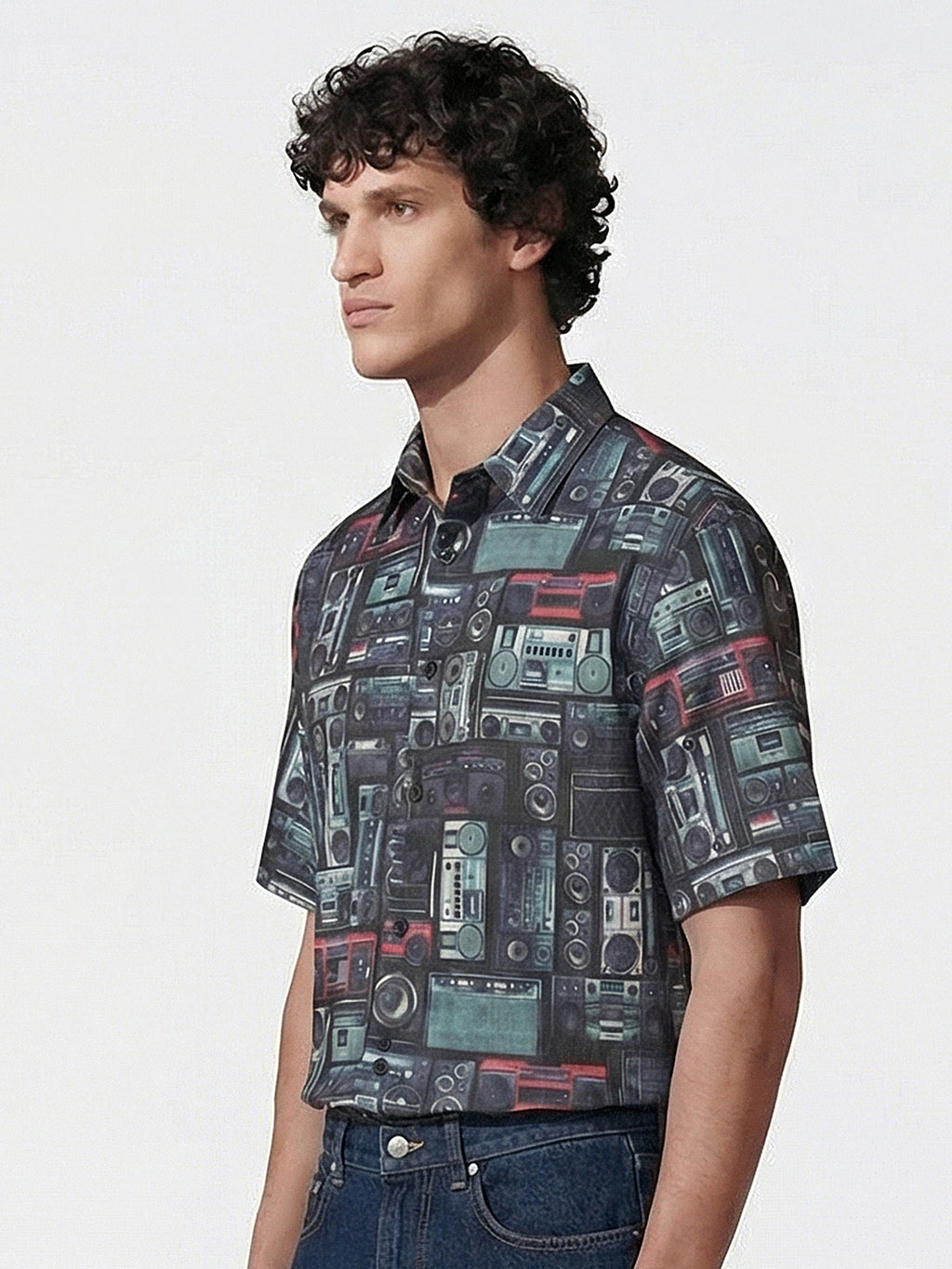 Highlander Men Multi Printed Boxy Fit Casual Shirt - Multi - Image 4