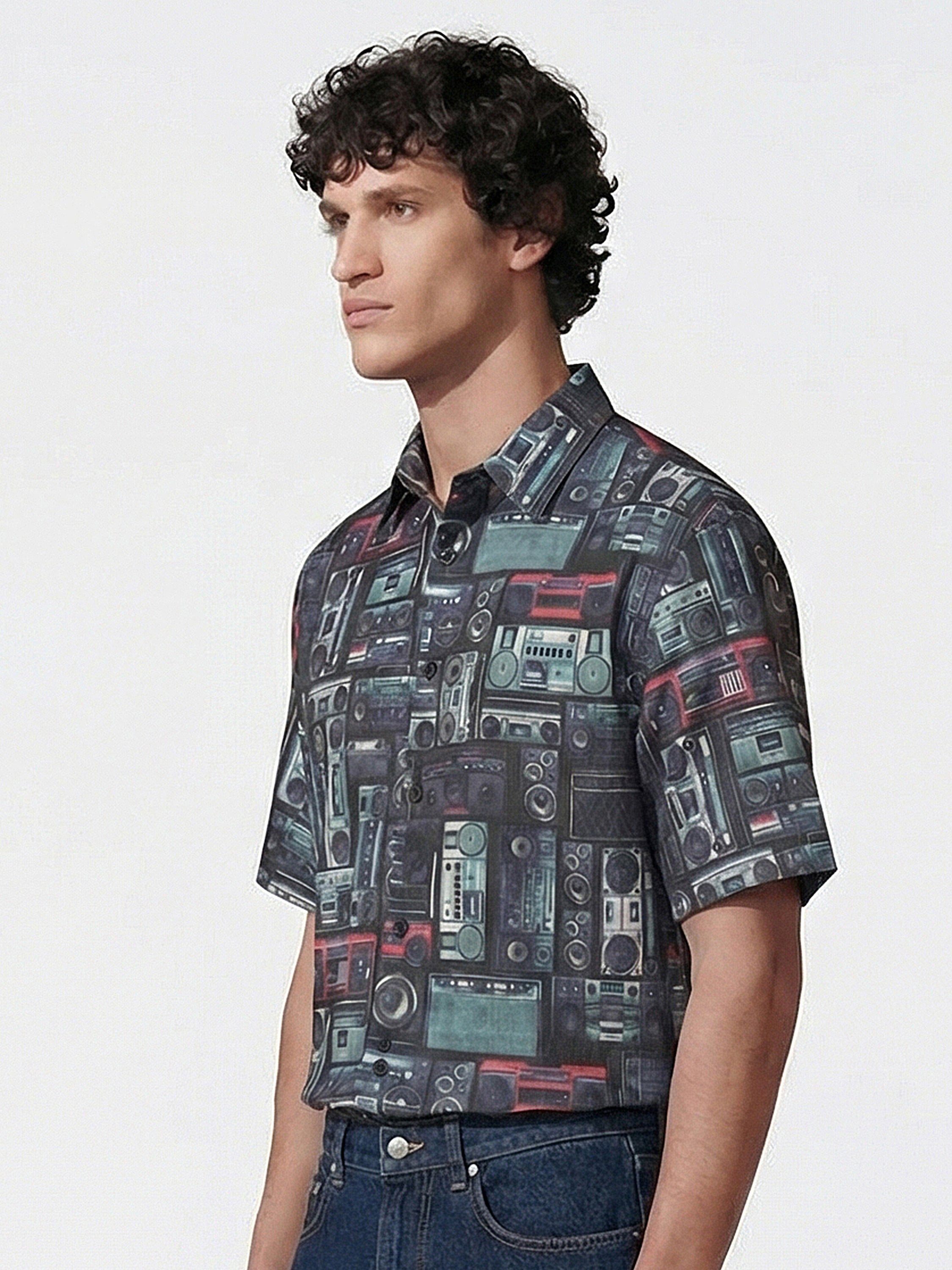 Highlander Men Multi Printed Boxy Fit Casual Shirt - Multi - Image 4