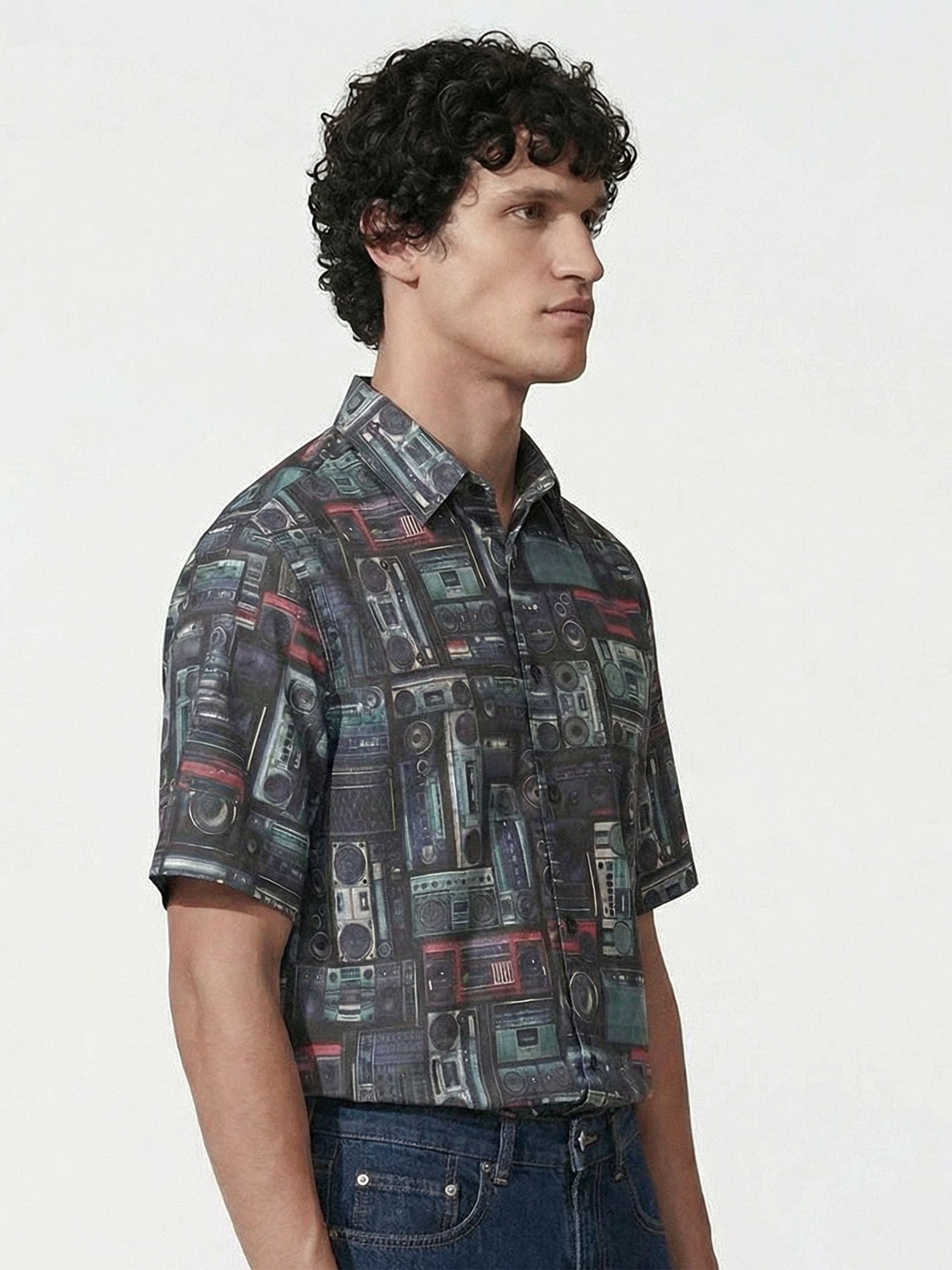 Highlander Men Multi Printed Boxy Fit Casual Shirt - Multi - Image 5