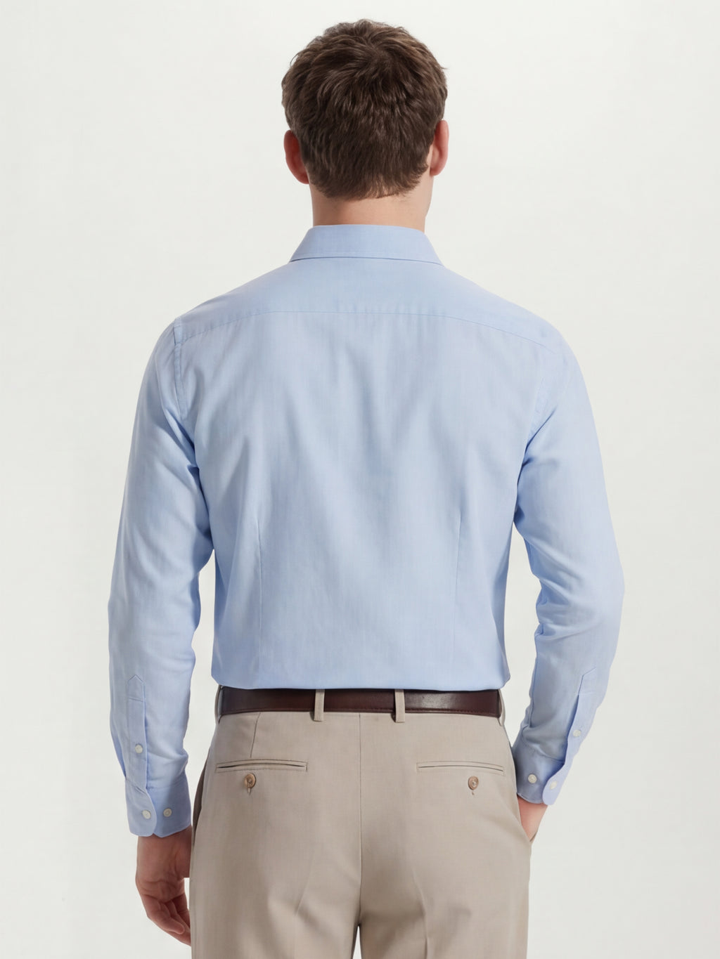 Highlander Men Blue Solid Slim Fit Casual Shirt - Blue - Image 3