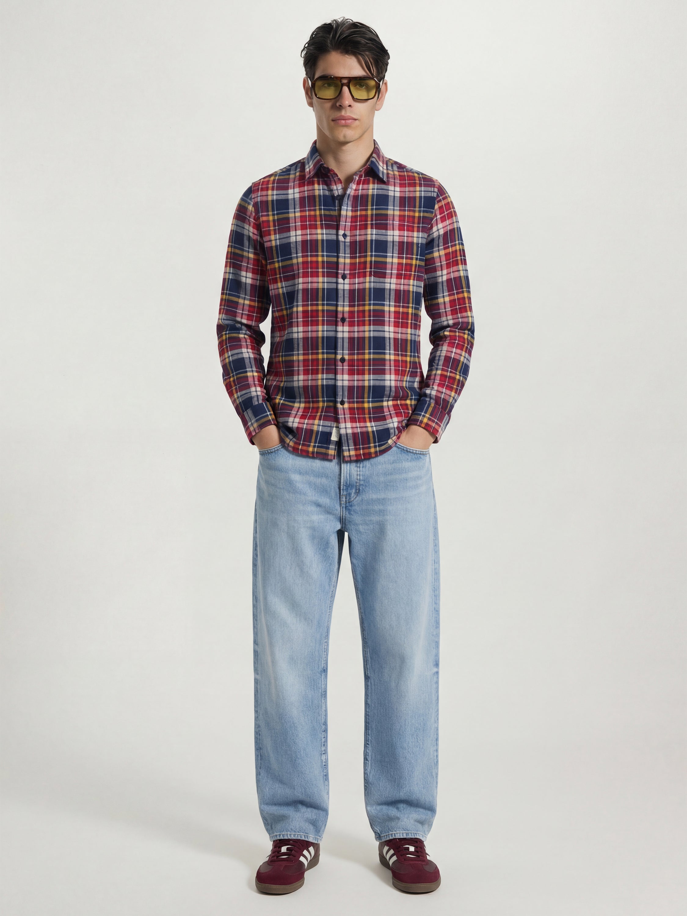 Highlander Men Multi Checked Slim Fit Casual Shirt - Multi - Image 2