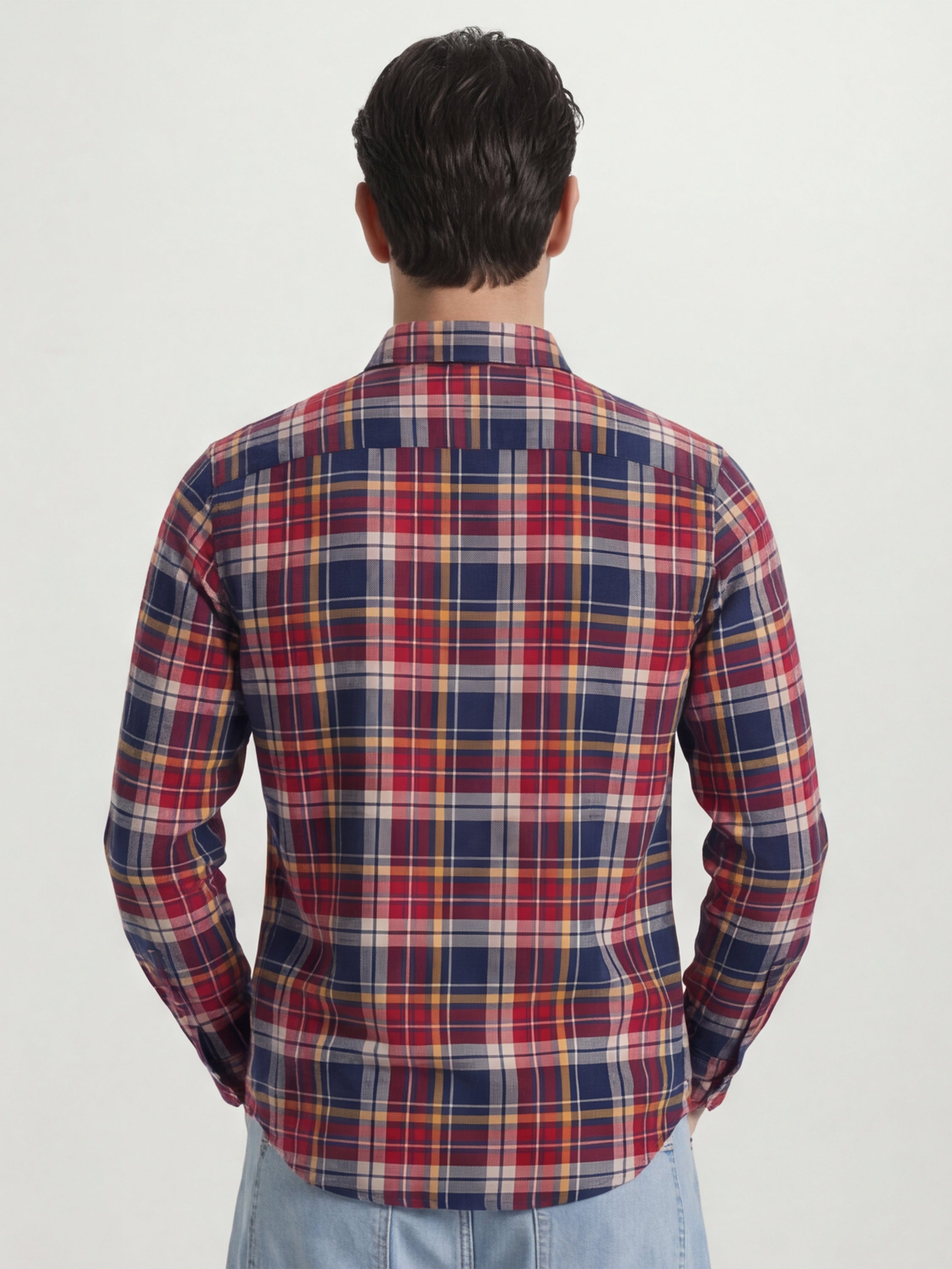 Highlander Men Multi Checked Slim Fit Casual Shirt - Multi - Image 3