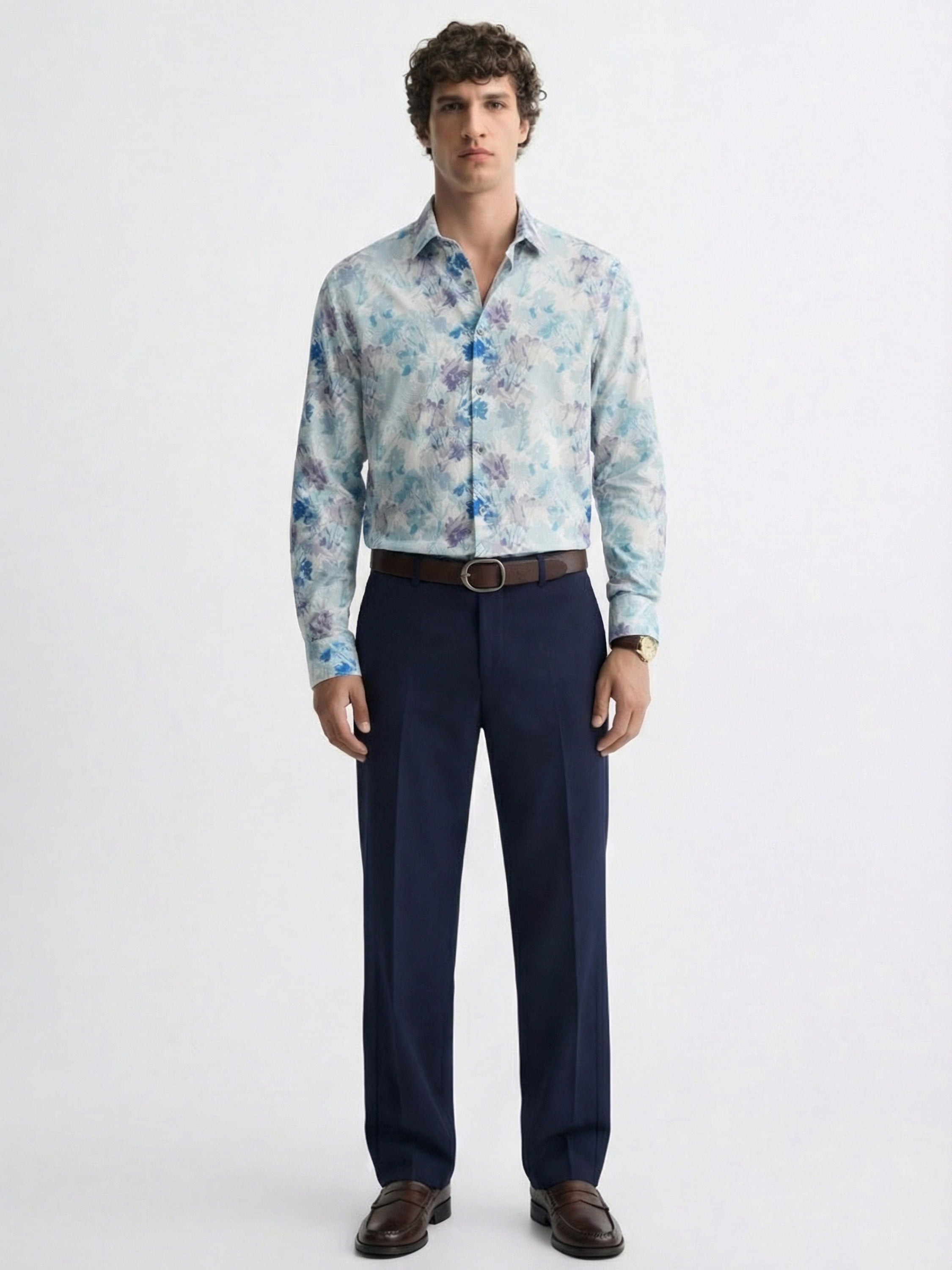 Highlander Men Multi Printed Slim Fit Casual Shirt - Multi - Image 2
