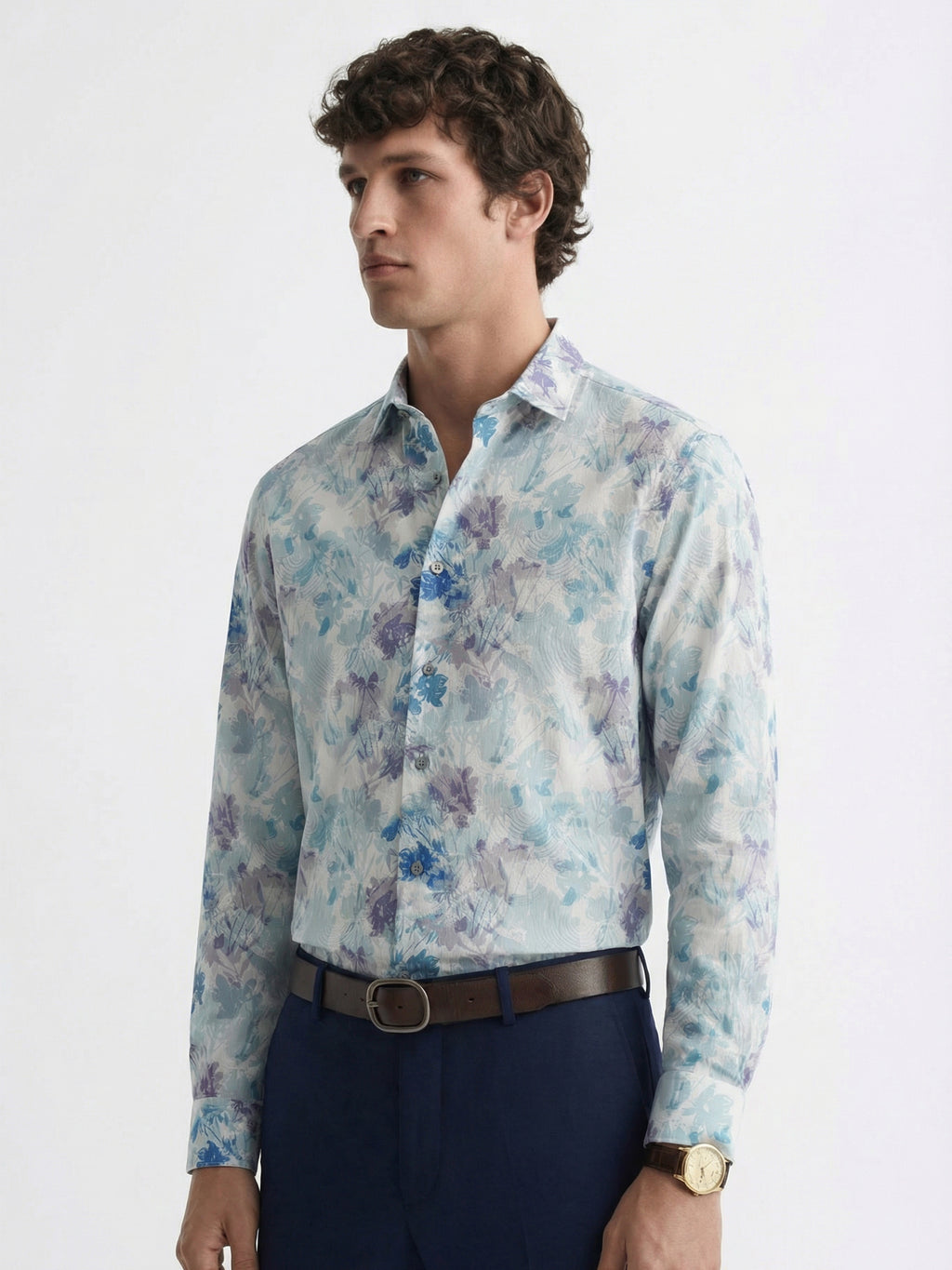 Highlander Men Multi Printed Slim Fit Casual Shirt - Multi - Image 4