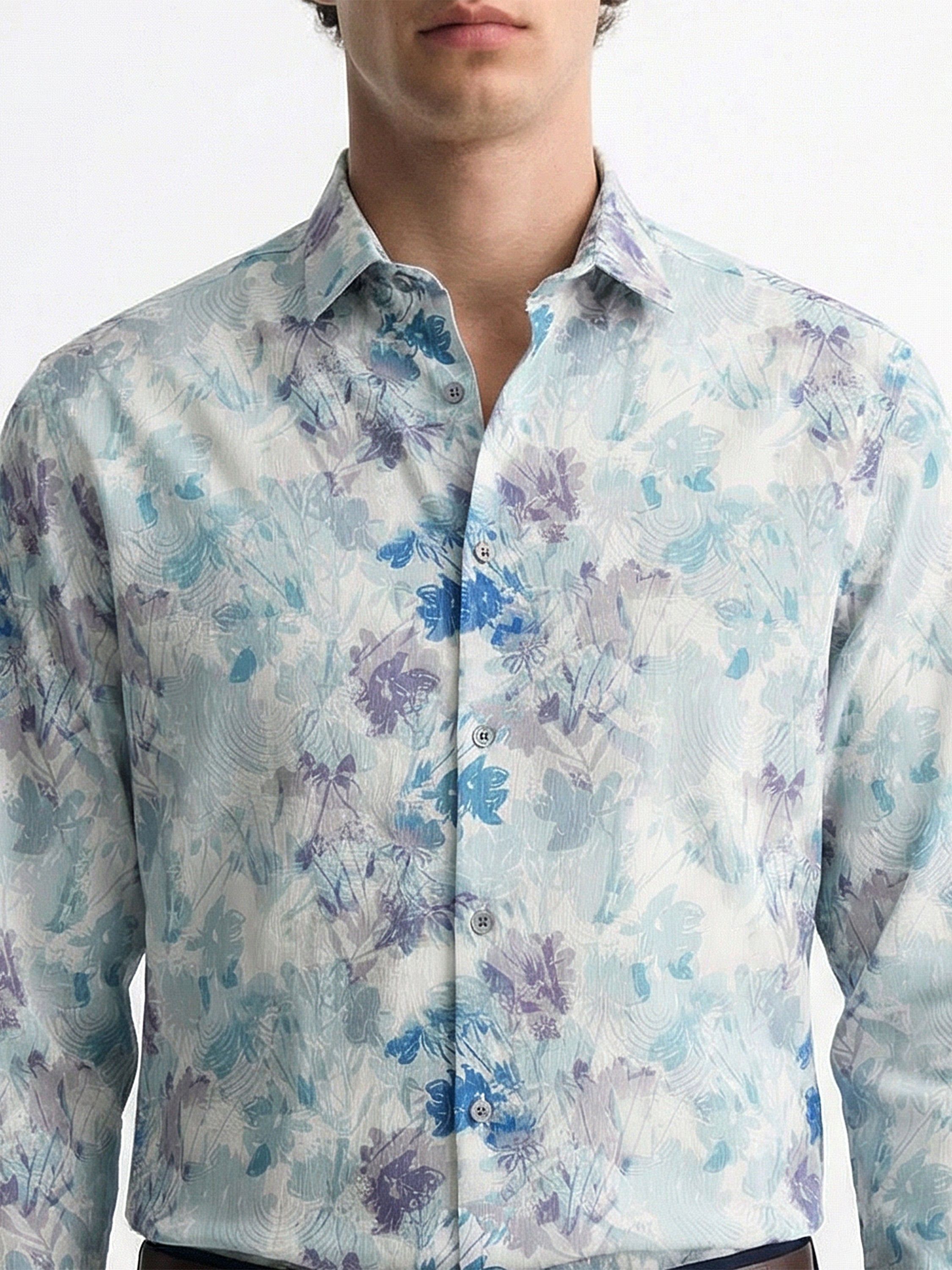 Highlander Men Multi Printed Slim Fit Casual Shirt - Multi - Image 6