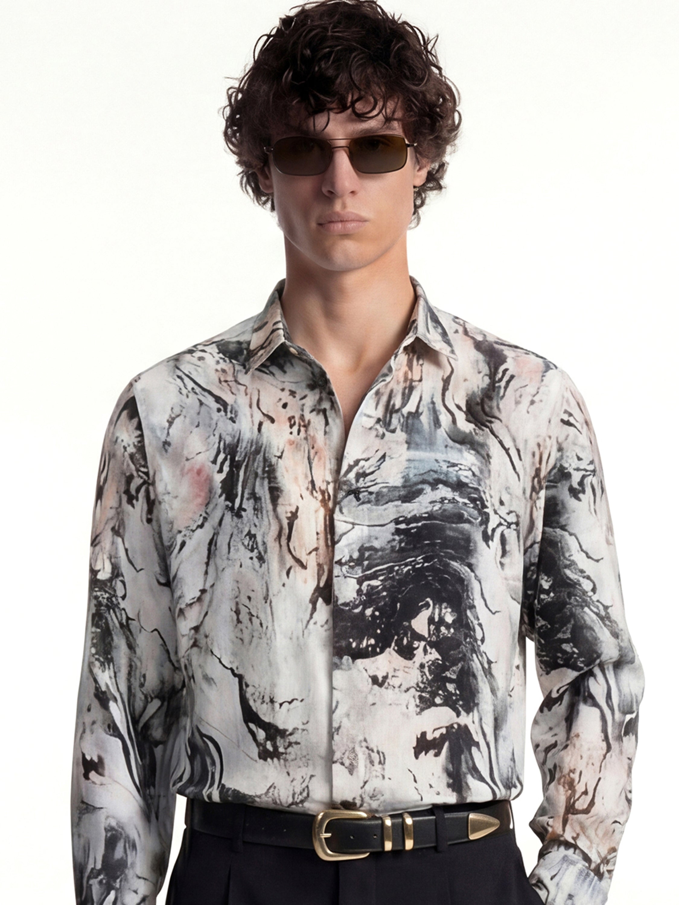 Highlander Men Multi Printed Slim Fit Casual Shirt - Multi - Image 1