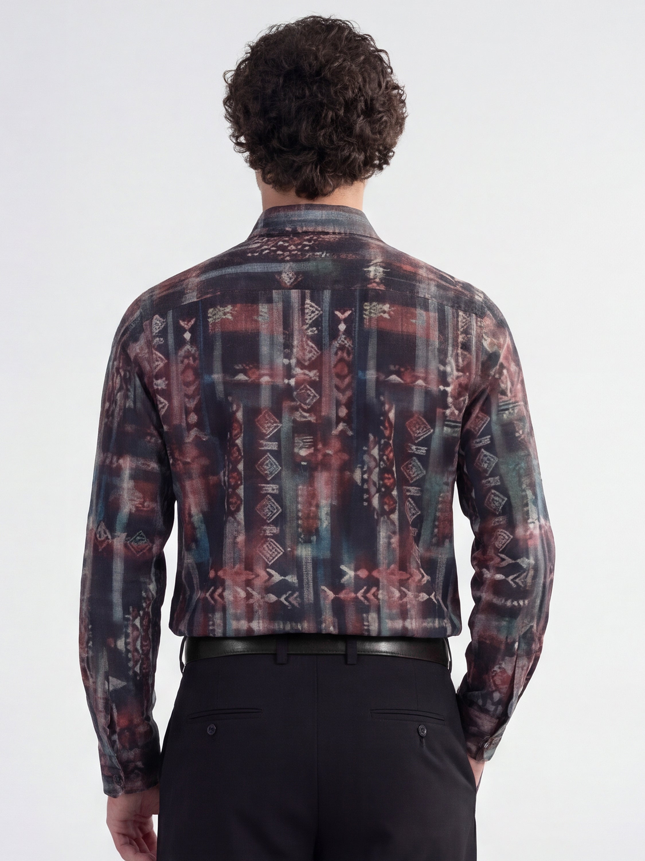 Highlander Men Multi Printed Slim Fit Casual Shirt - Multi - Image 3