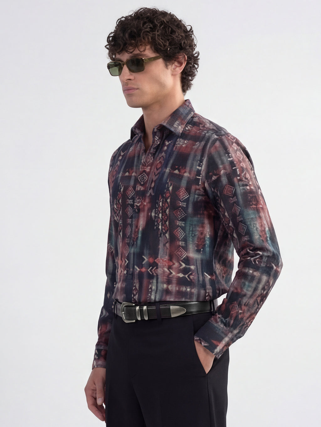 Highlander Men Multi Printed Slim Fit Casual Shirt - Multi - Image 4