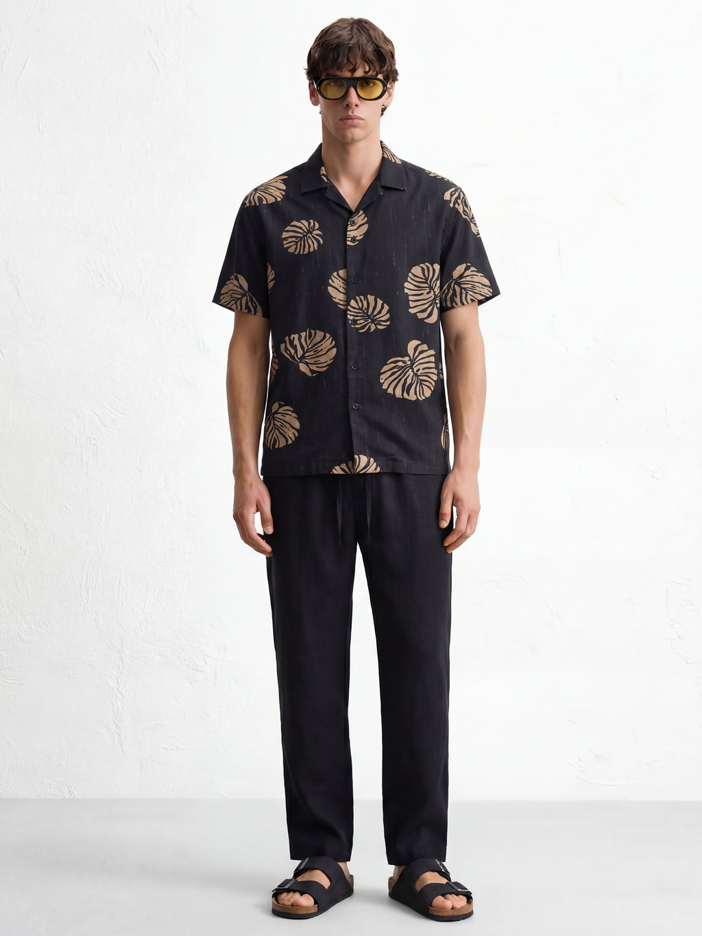 Highlander Men Black Printed Relaxed Fit Casual Shirt - Black - Image 2