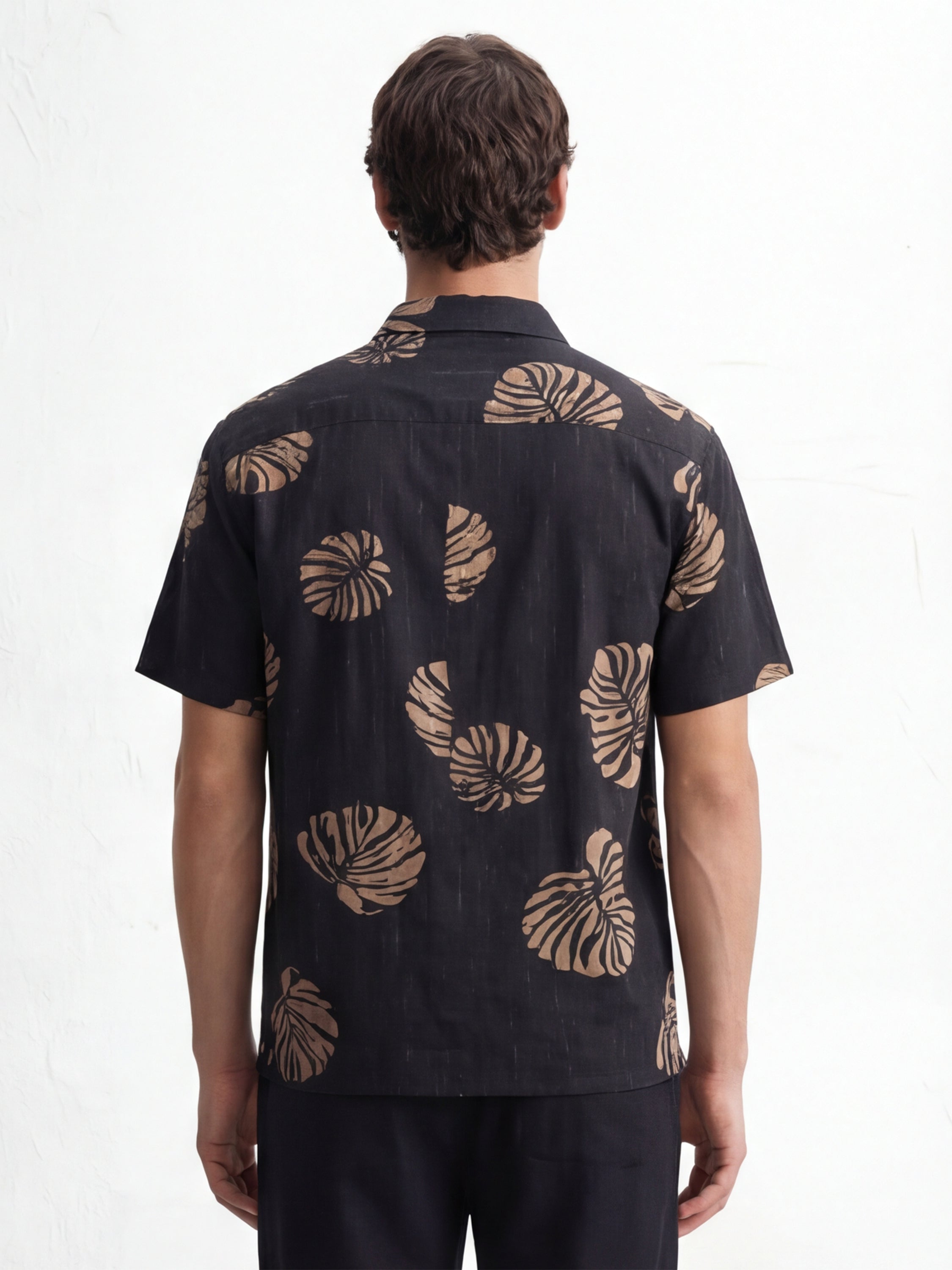 Highlander Men Black Printed Relaxed Fit Casual Shirt - Black - Image 3