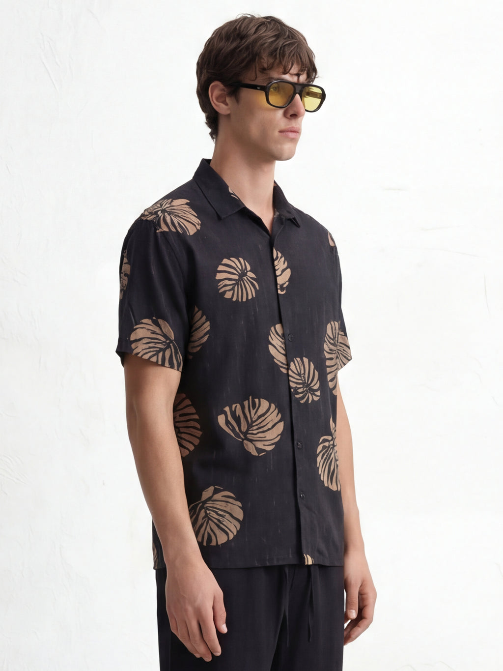 Highlander Men Black Printed Relaxed Fit Casual Shirt - Black - Image 4