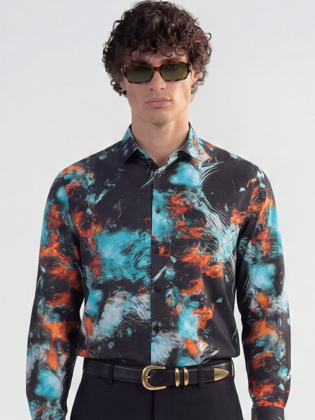 Highlander Men Multi Printed Slim Fit Casual Shirt - Multi - Image 1