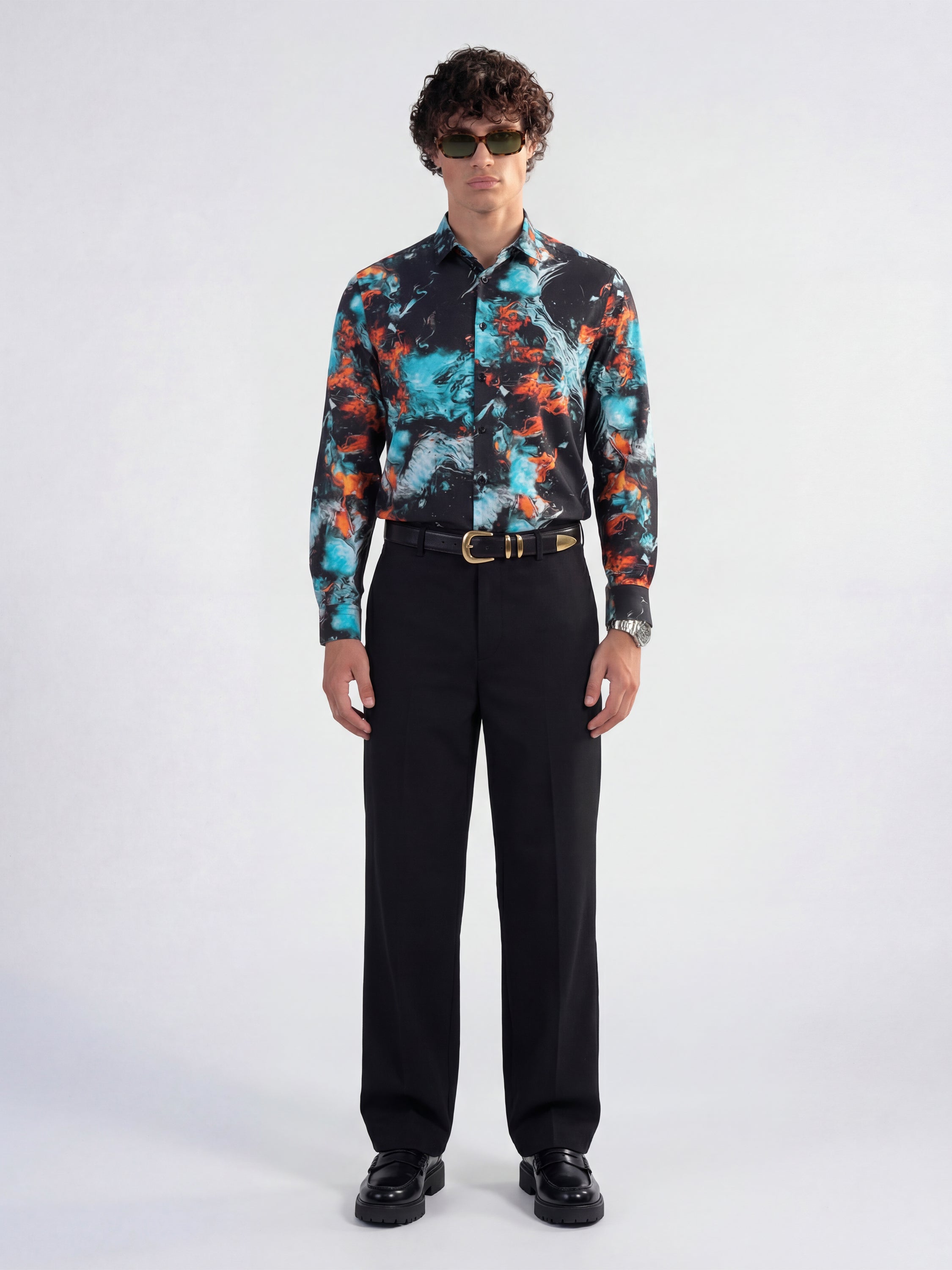 Highlander Men Multi Printed Slim Fit Casual Shirt - Multi - Image 2