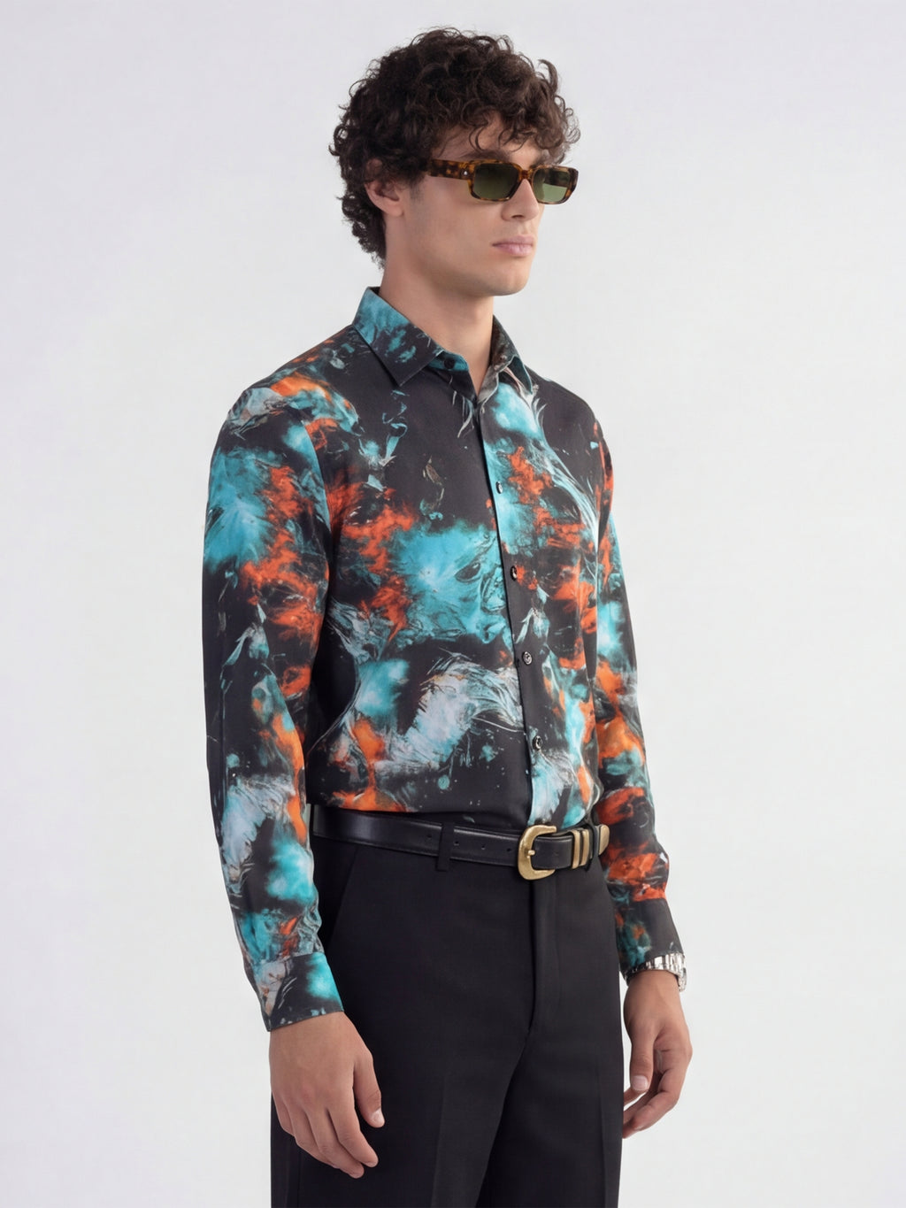 Highlander Men Multi Printed Slim Fit Casual Shirt - Multi - Image 4