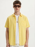 Highlander Men Yellow Solid Slim Fit Casual Shirt - Yellow - Image 1
