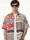 Highlander Men Red Printed Boxy Fit Casual Shirt - Red - Image 1