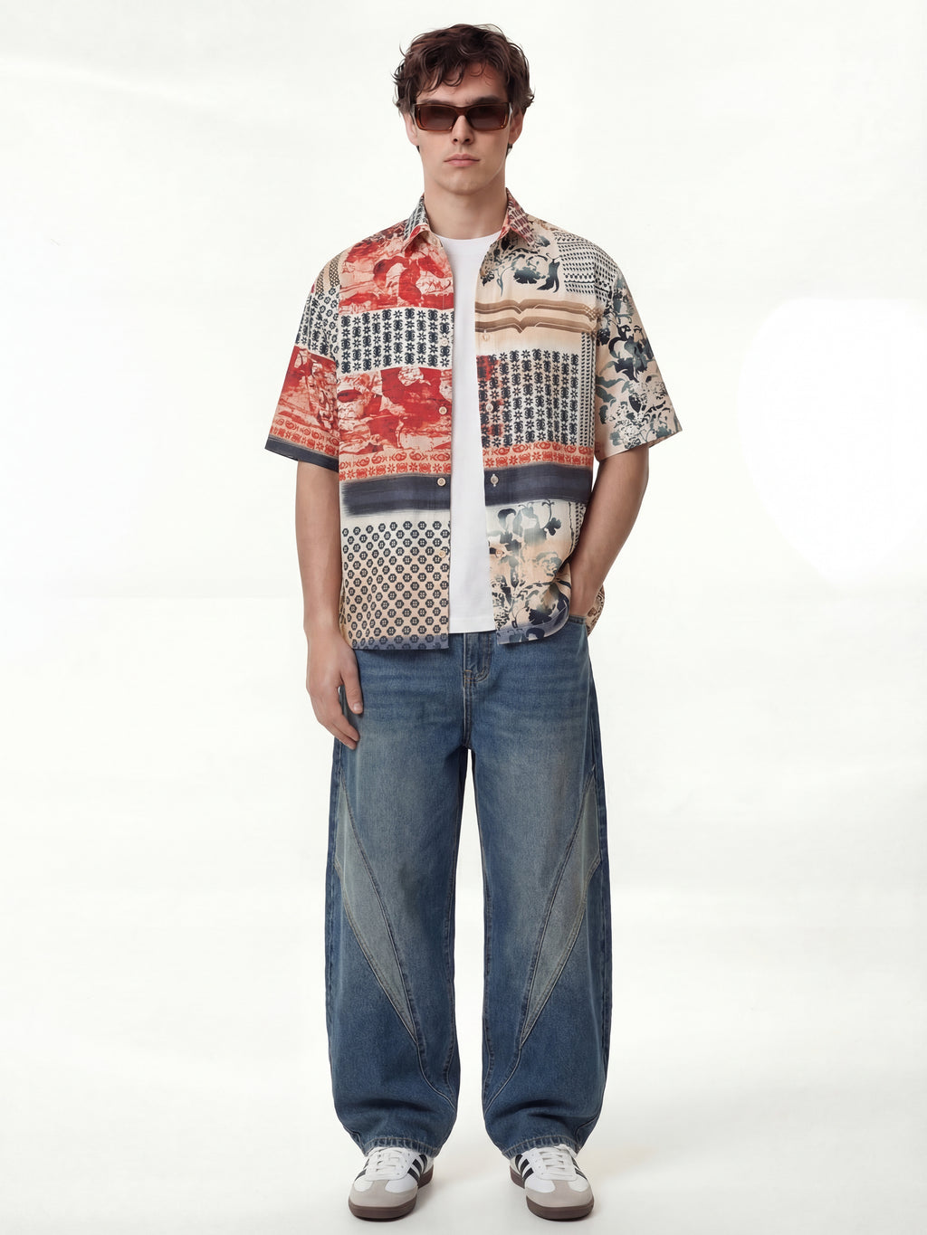 Highlander Men Red Printed Boxy Fit Casual Shirt - Red - Image 2