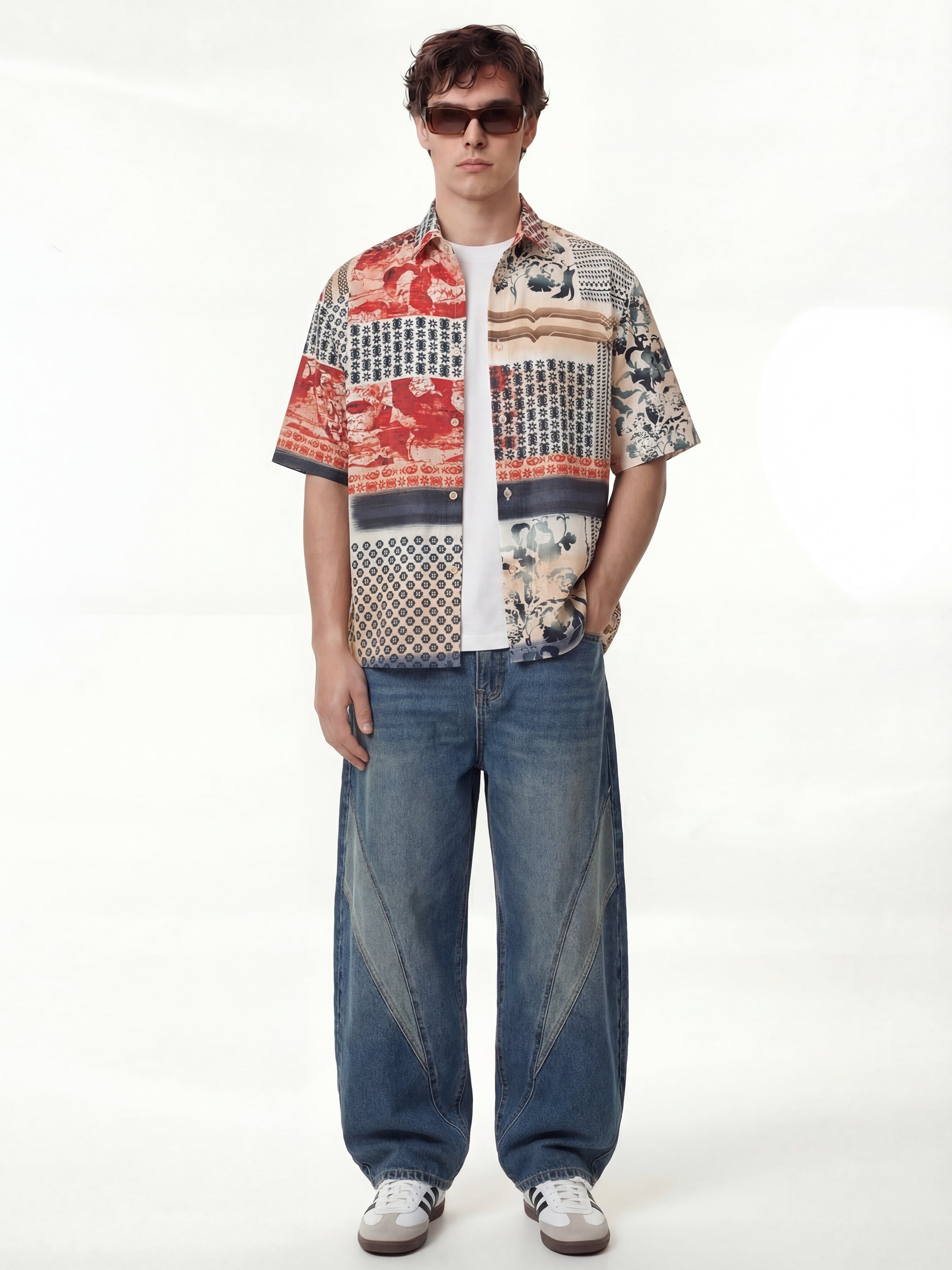Highlander Men Red Printed Boxy Fit Casual Shirt - Red - Image 2