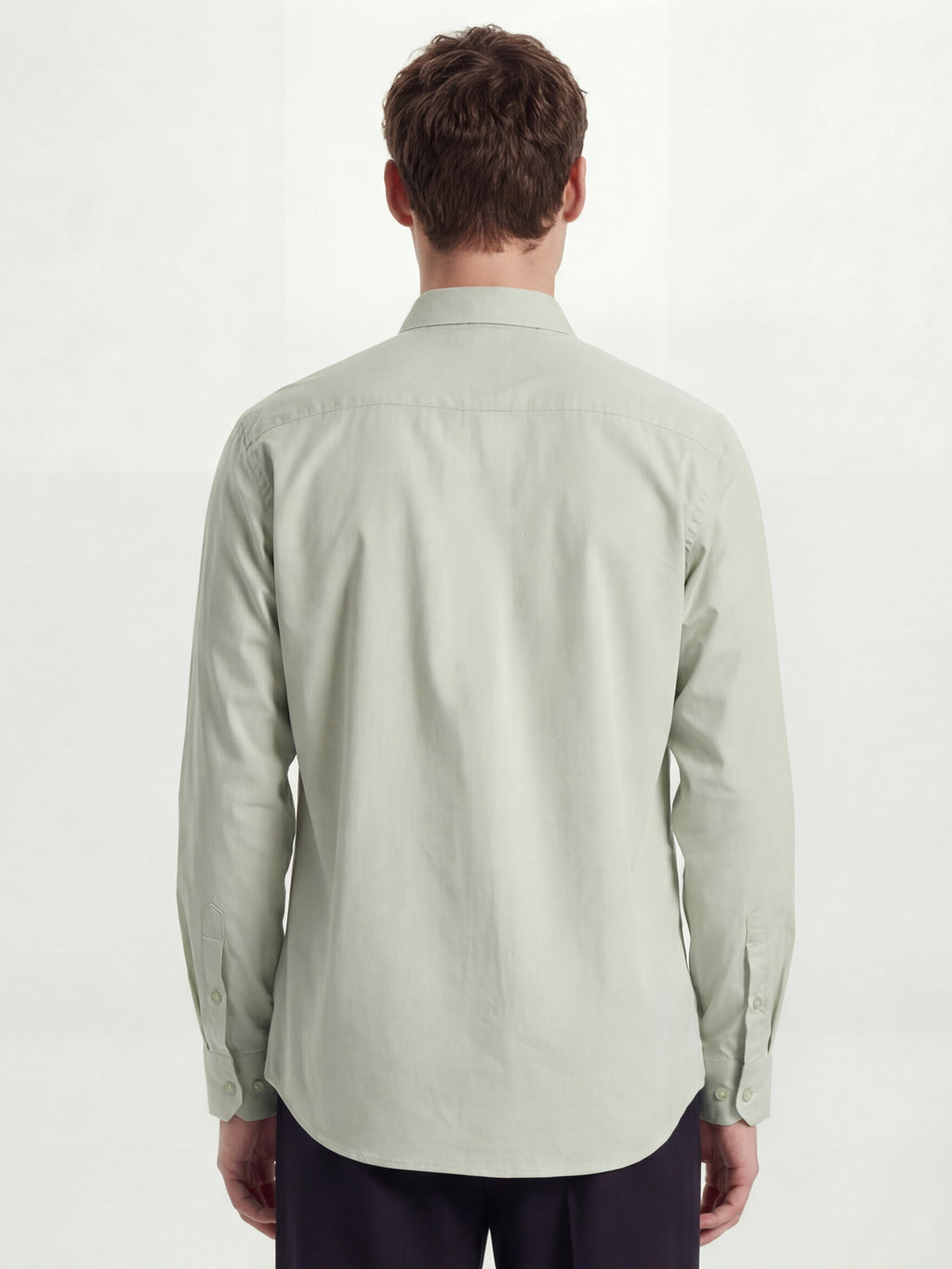 Highlander Men Green Solid Slim Fit Casual Shirt - Green - Image 3
