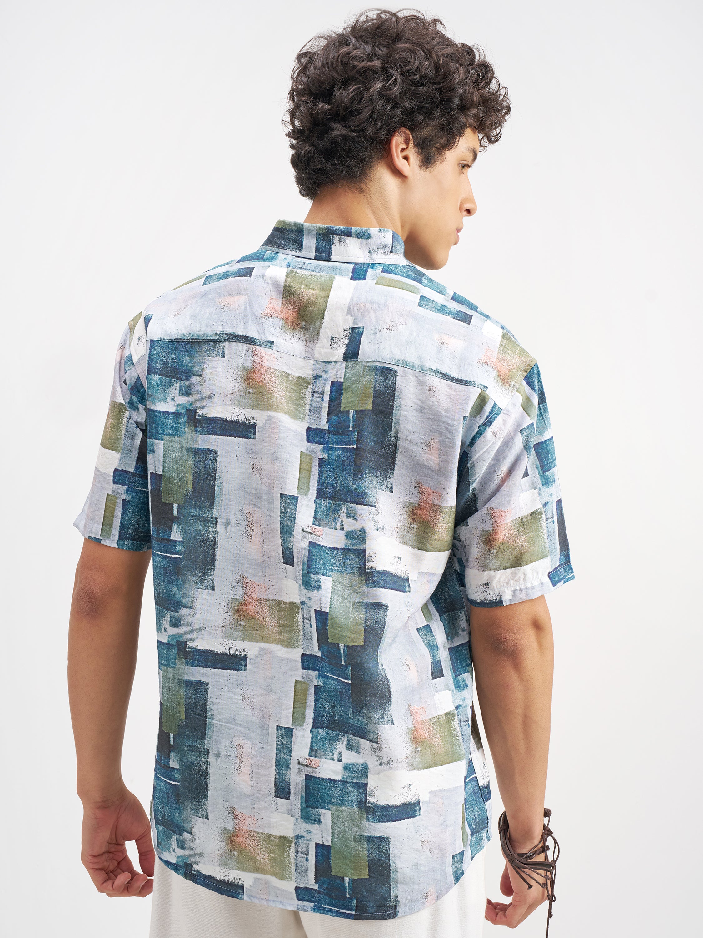 Highlander Men Multi Printed Relaxed Fit Casual Shirt - Multi - Image 3