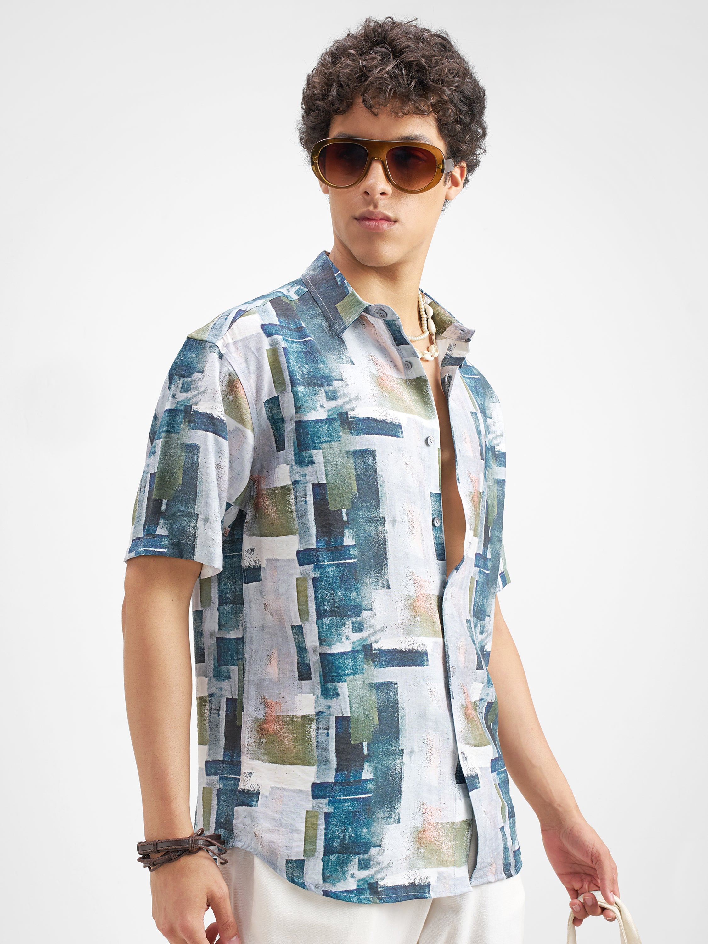 Highlander Men Multi Printed Relaxed Fit Casual Shirt - Multi - Image 6