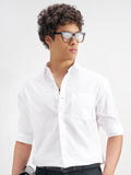 Highlander Men White Solid Relaxed Fit Casual Shirt - White - Image 1