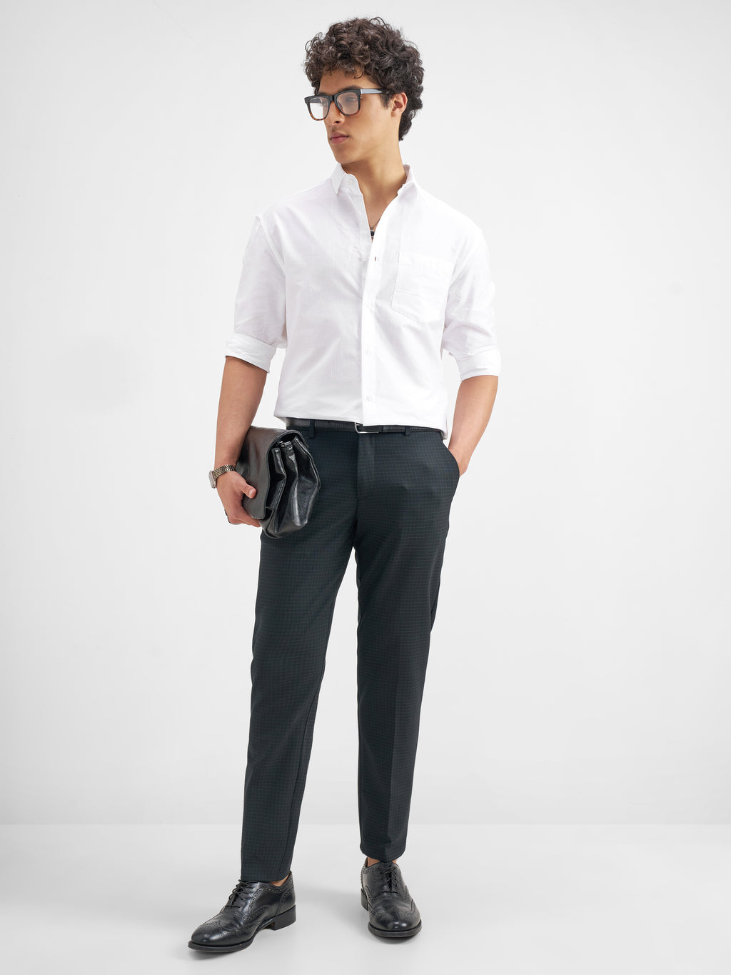 Highlander Men White Solid Relaxed Fit Casual Shirt - White - Image 2