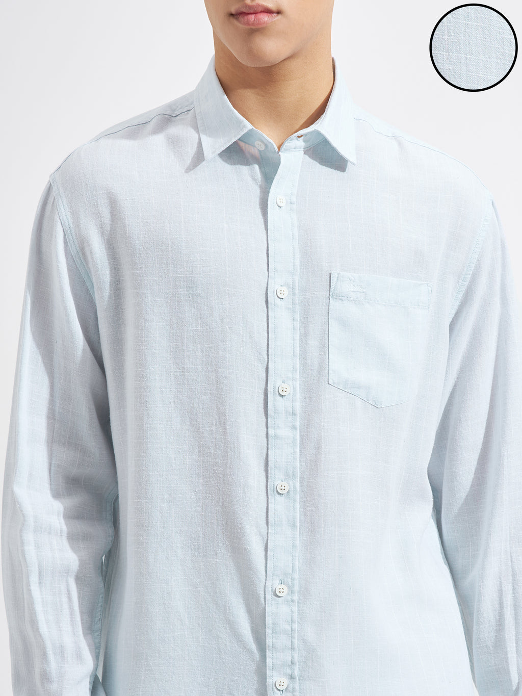 Highlander Men Blue Striped Relaxed Fit Casual Shirt