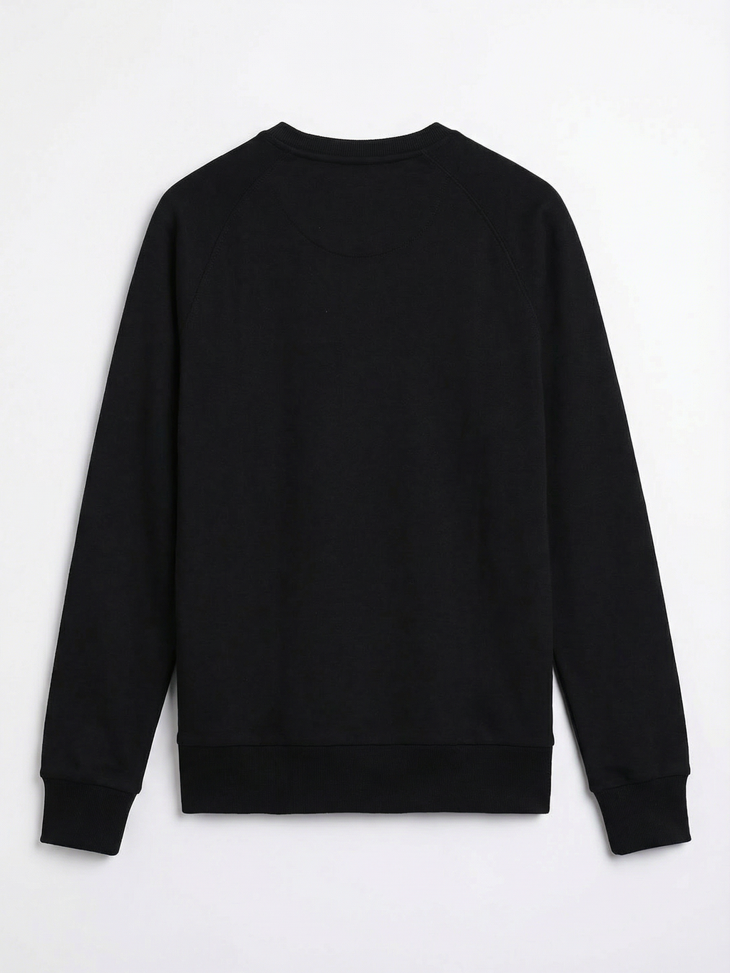 Highlander Men Black Round Neck Front-Open Sweatshirt - Black - Image 5