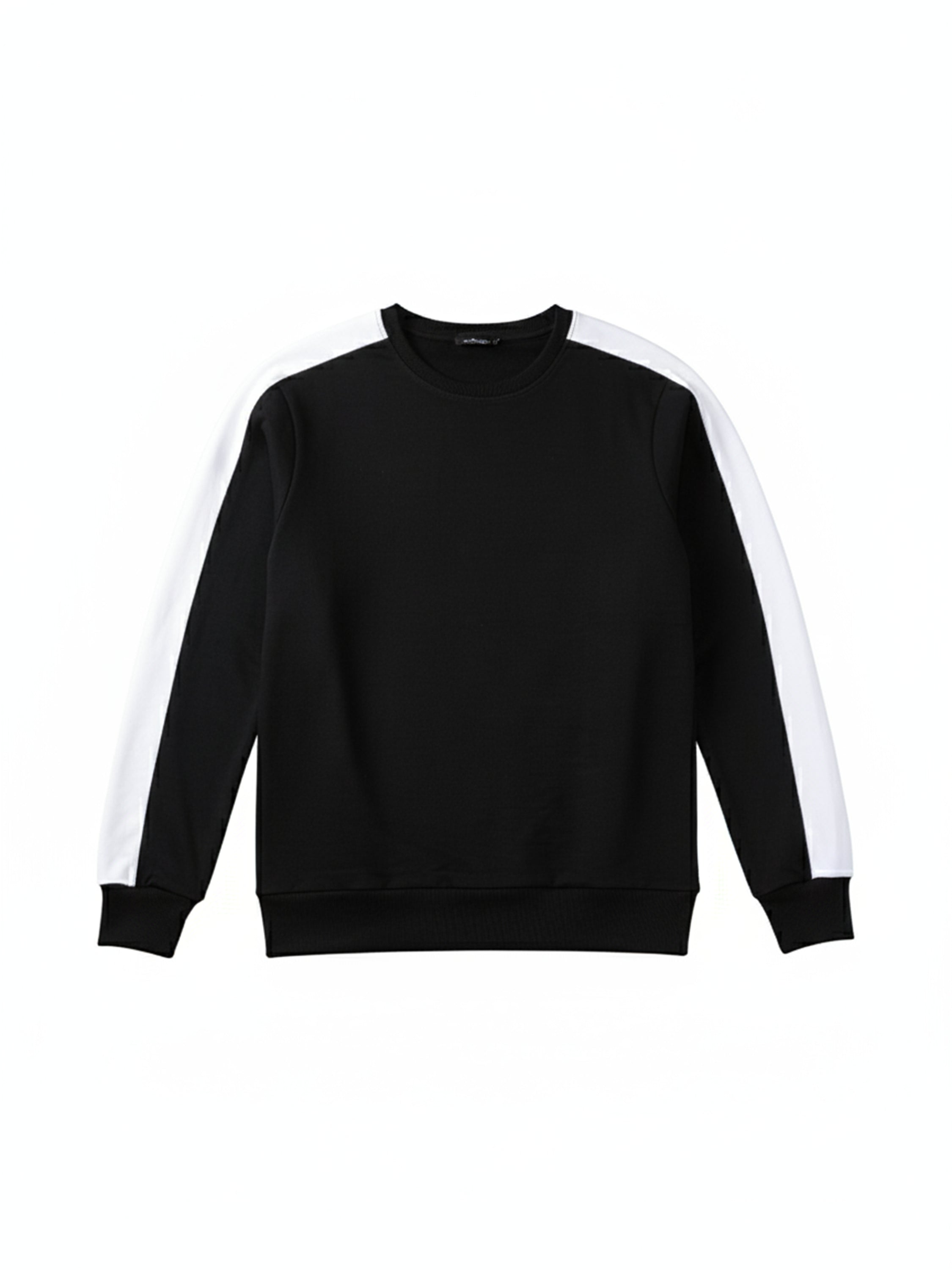 Highlander Men Black Round Neck Pullover Sweatshirt - Black - Image 4