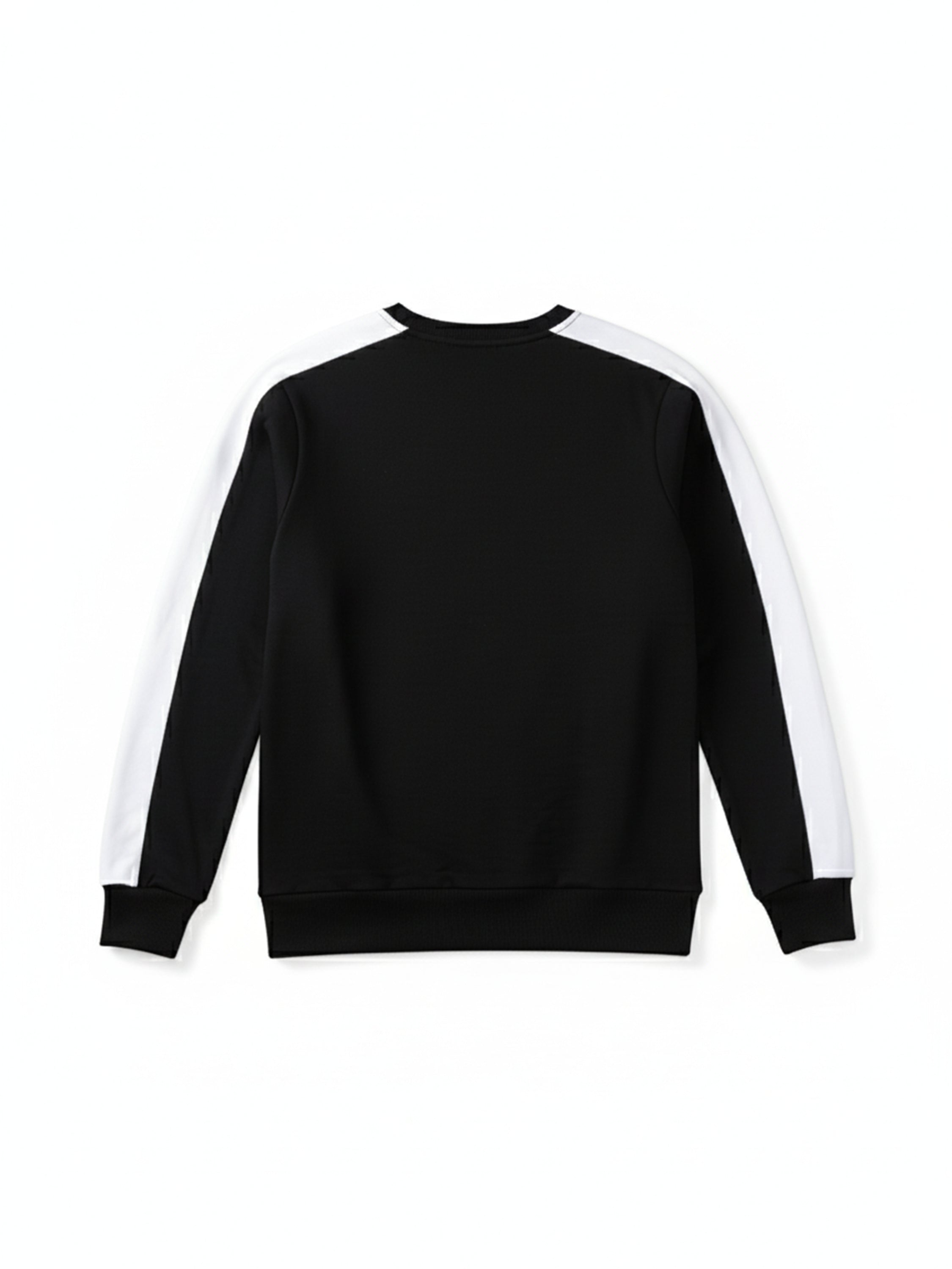 Highlander Men Black Round Neck Pullover Sweatshirt - Black - Image 5