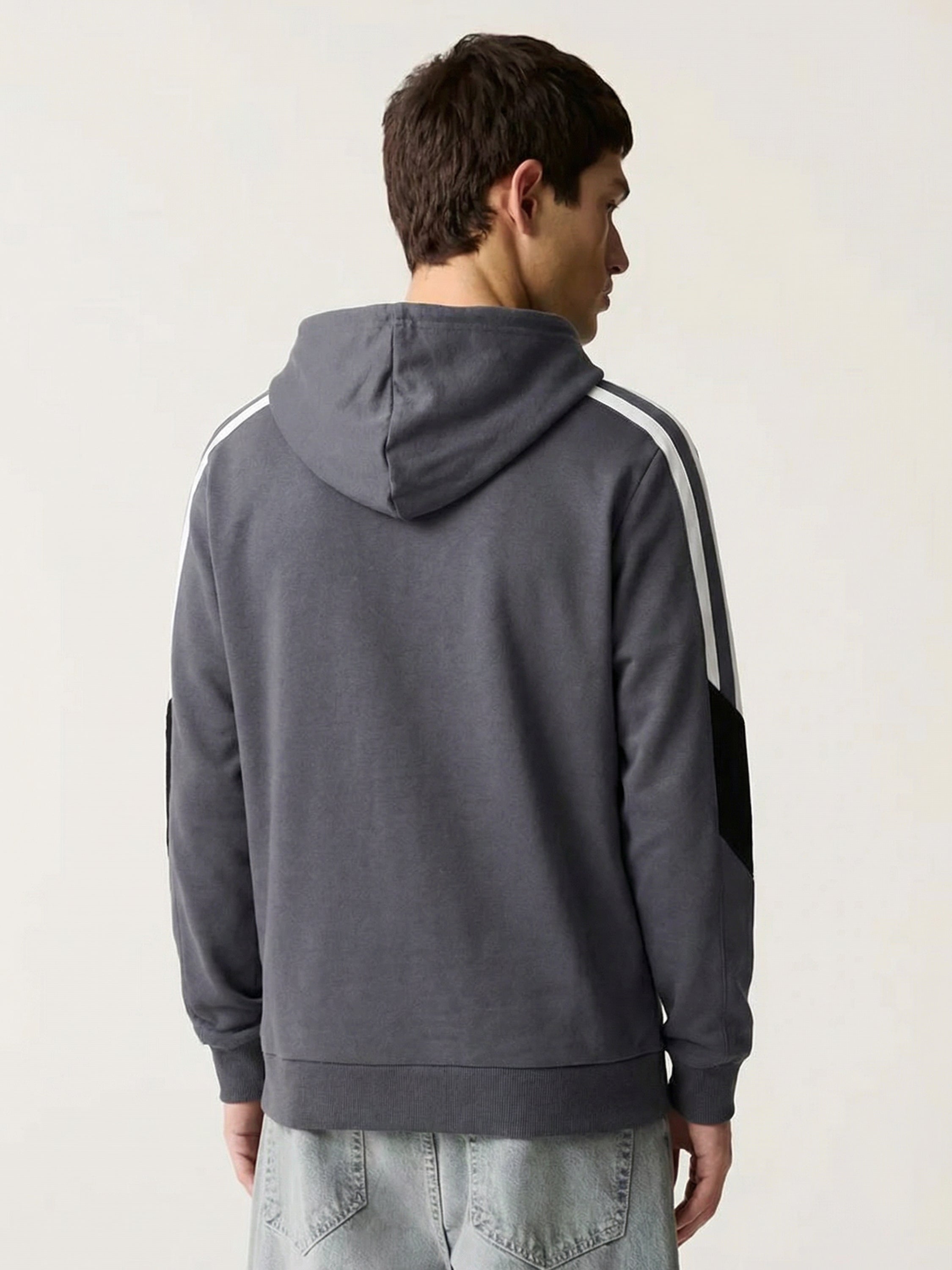 Highlander Men Blue Hooded Pullover Sweatshirt - Blue - Image 3