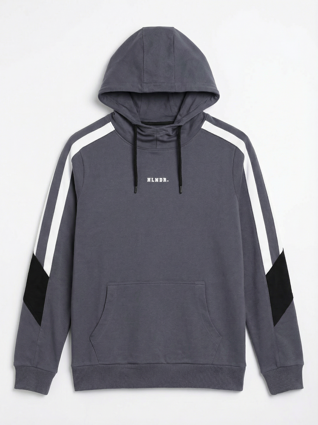Highlander Men Blue Hooded Pullover Sweatshirt - Blue - Image 4