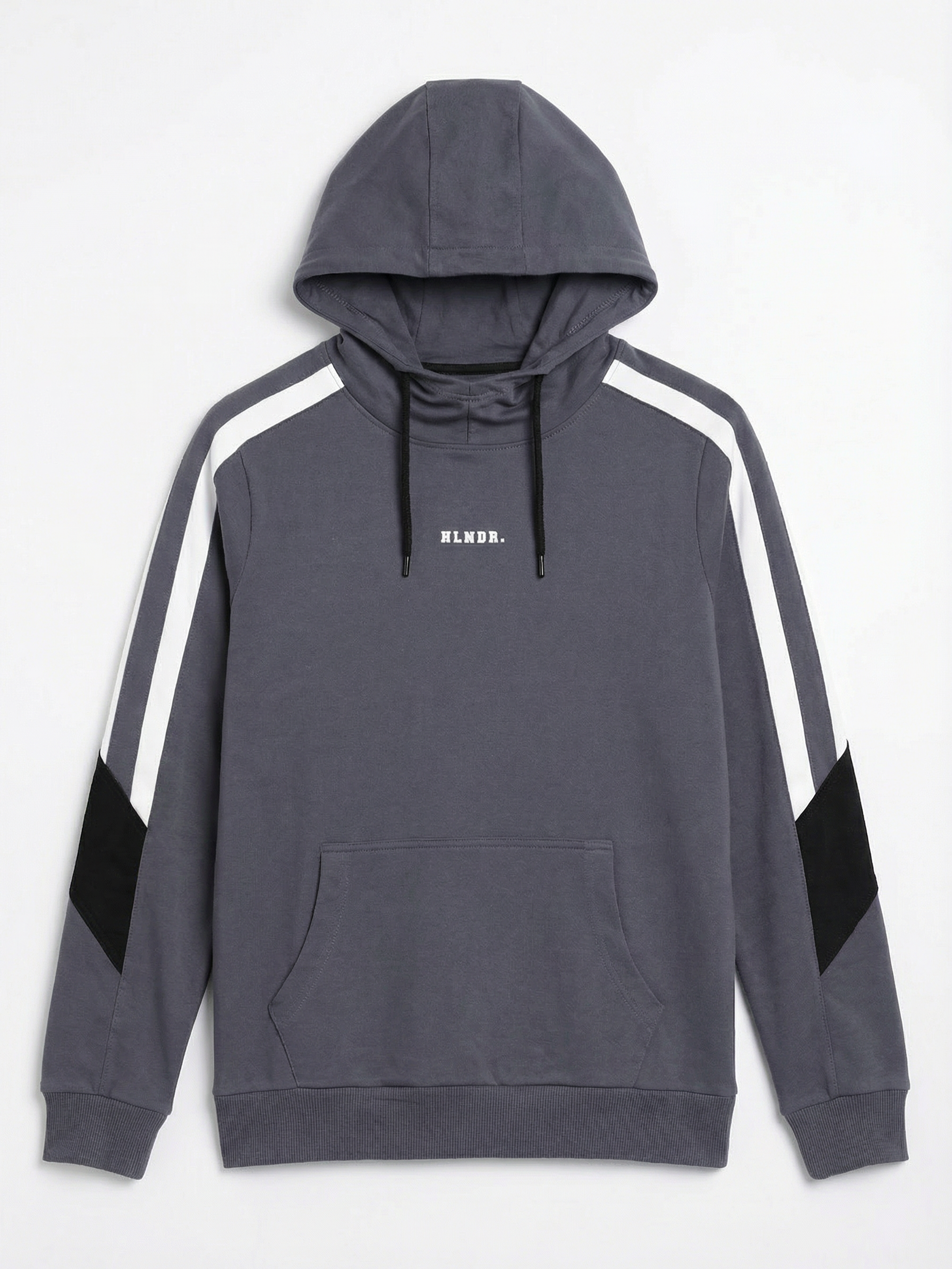 Highlander Men Blue Hooded Pullover Sweatshirt - Blue - Image 4