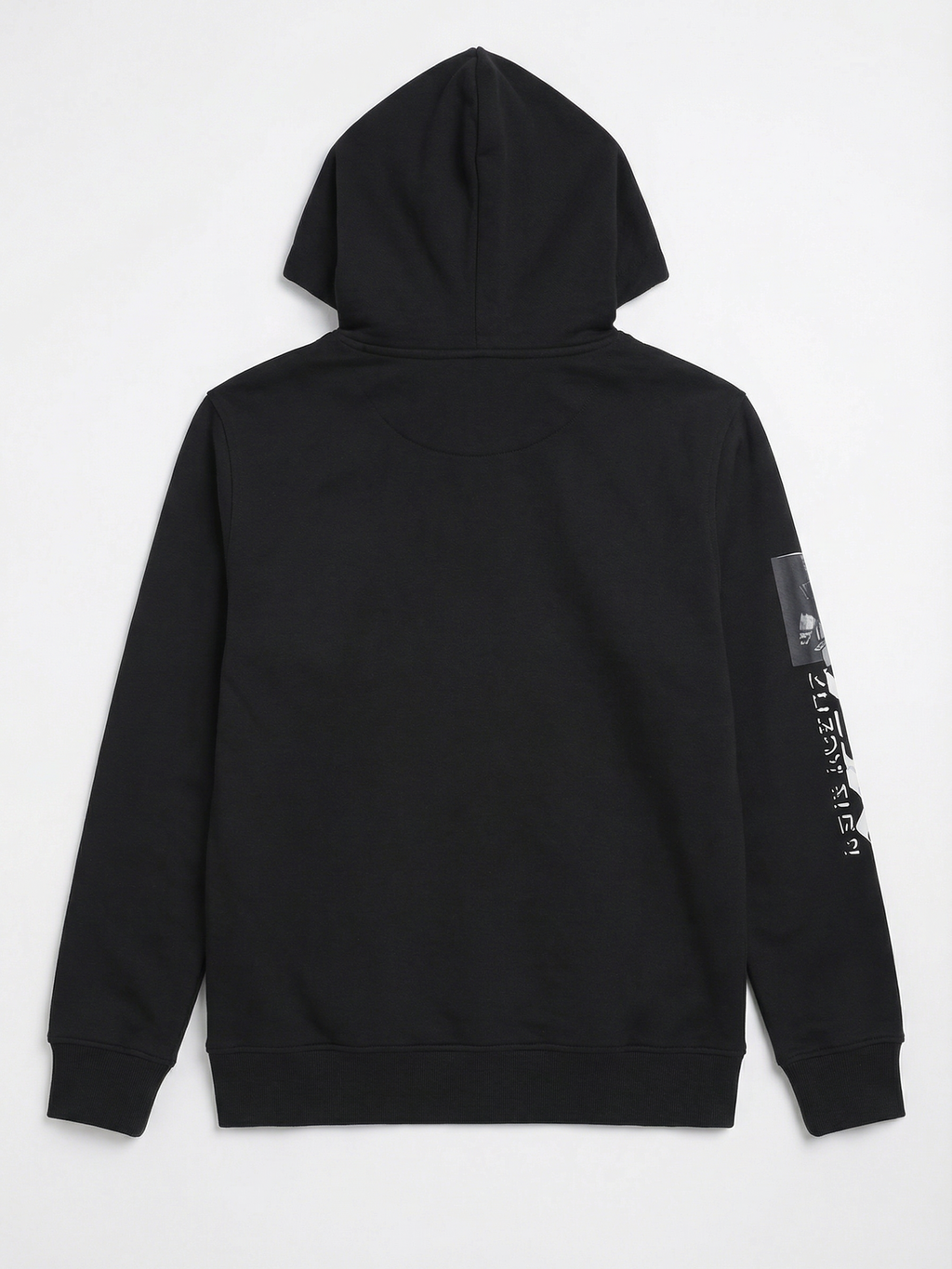 Highlander Men Black Hooded Pullover Sweatshirt - Black - Image 5