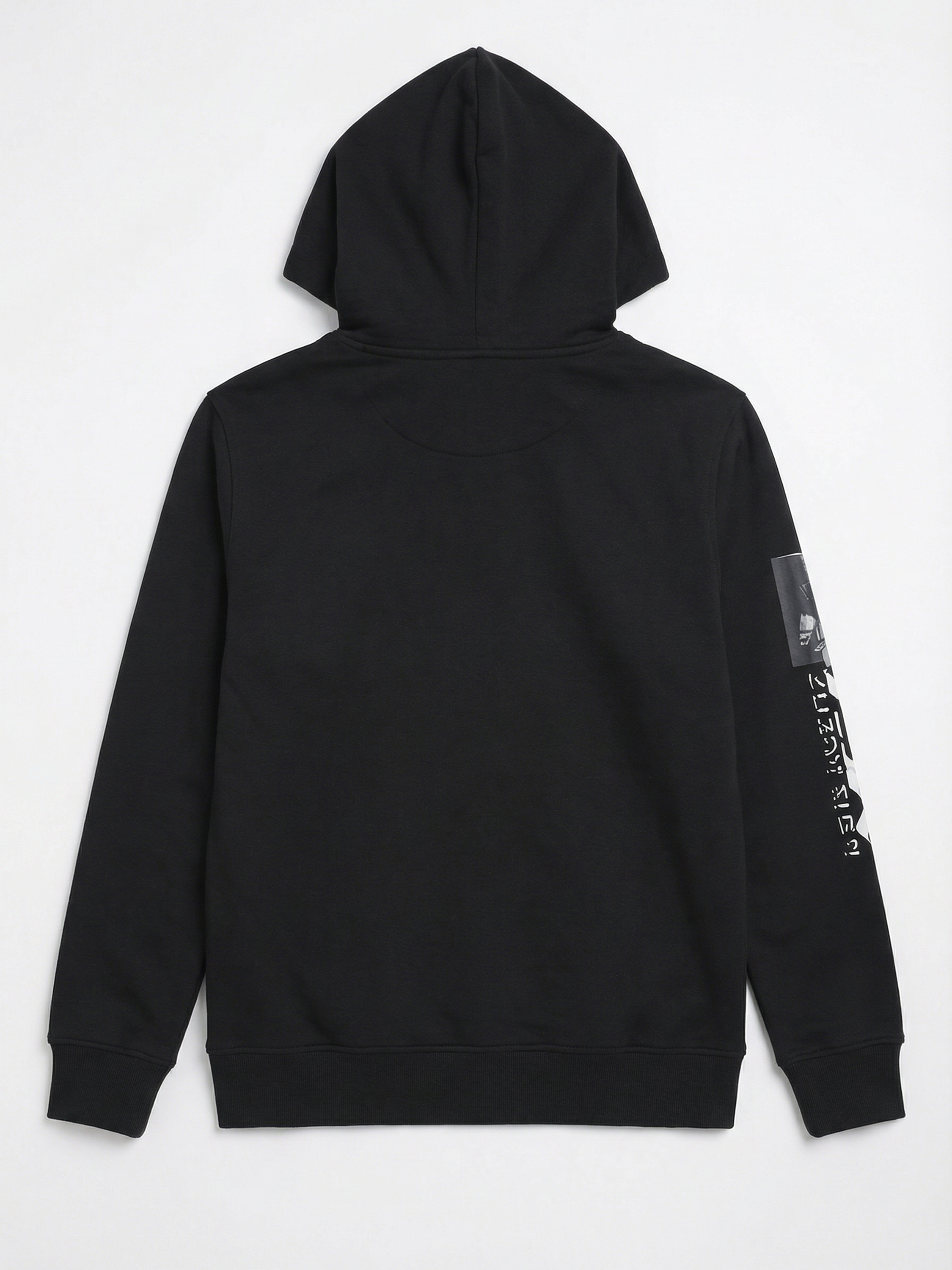 Highlander Men Black Hooded Pullover Sweatshirt - Black - Image 5