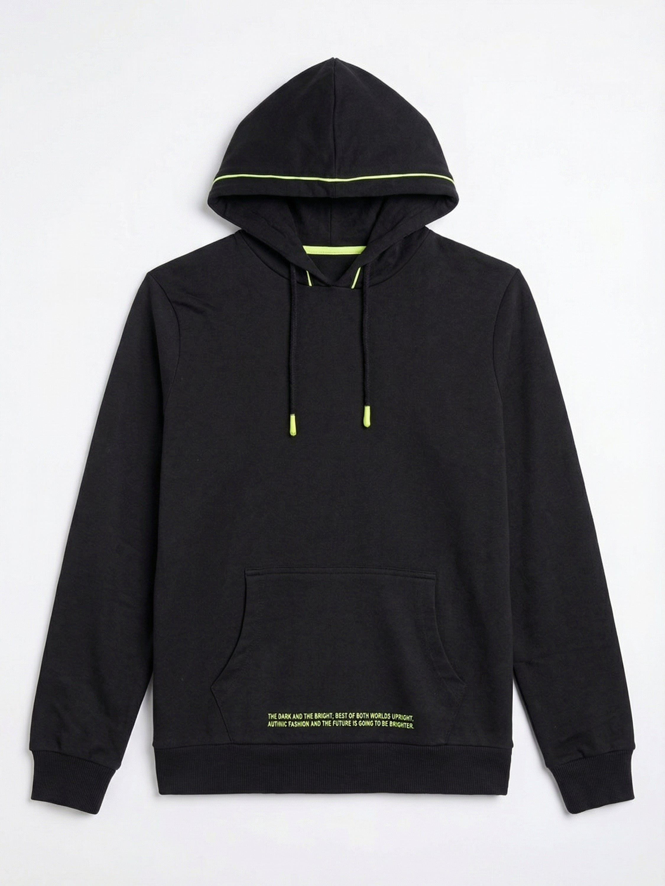 Highlander Men Black Hooded Pullover Sweatshirt - Black - Image 4