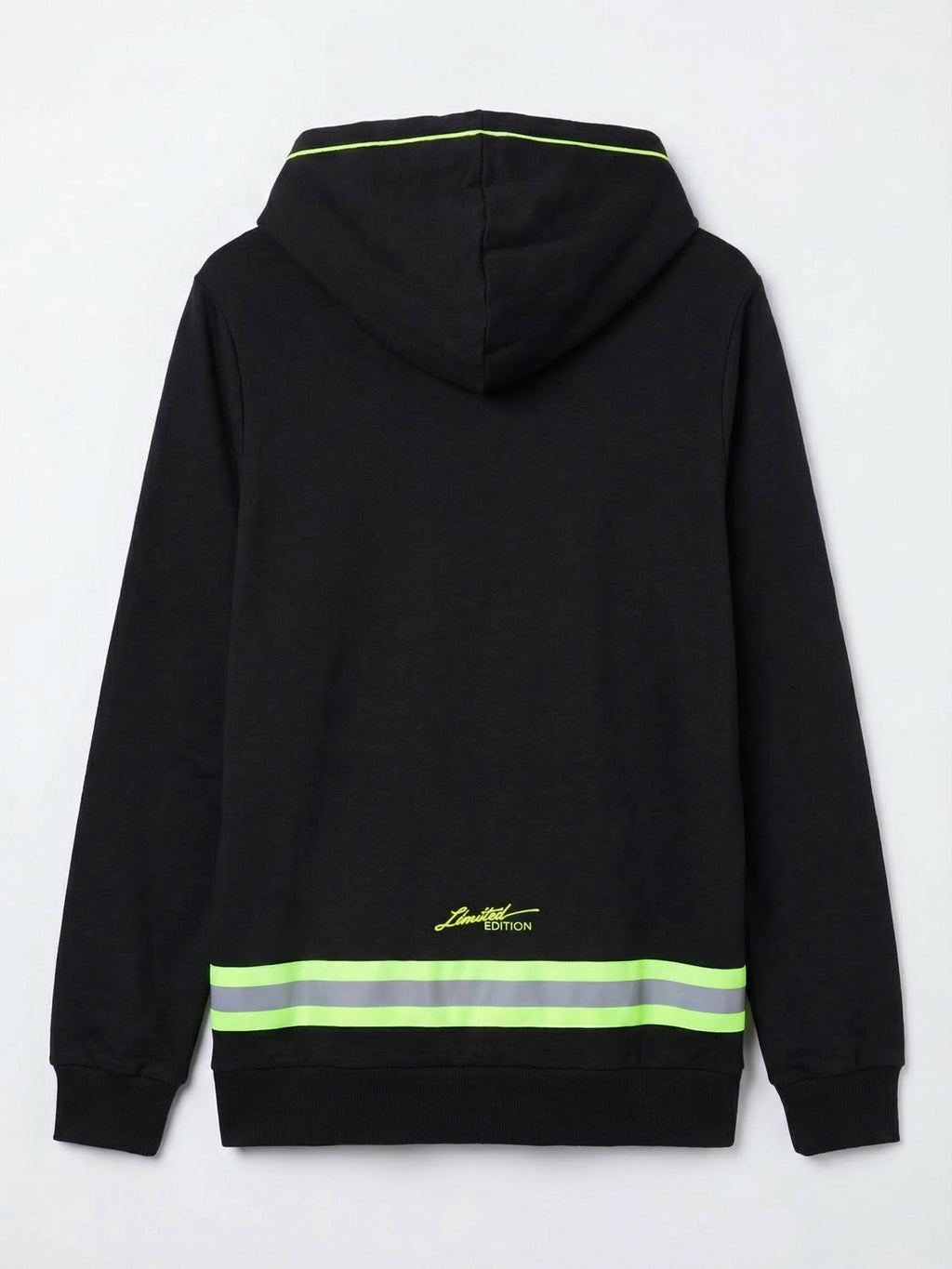 Highlander Men Black Hooded Pullover Sweatshirt - Black - Image 5