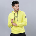 Highlander Men Yellow Hooded Pullover Sweatshirt - Yellow - Image 1