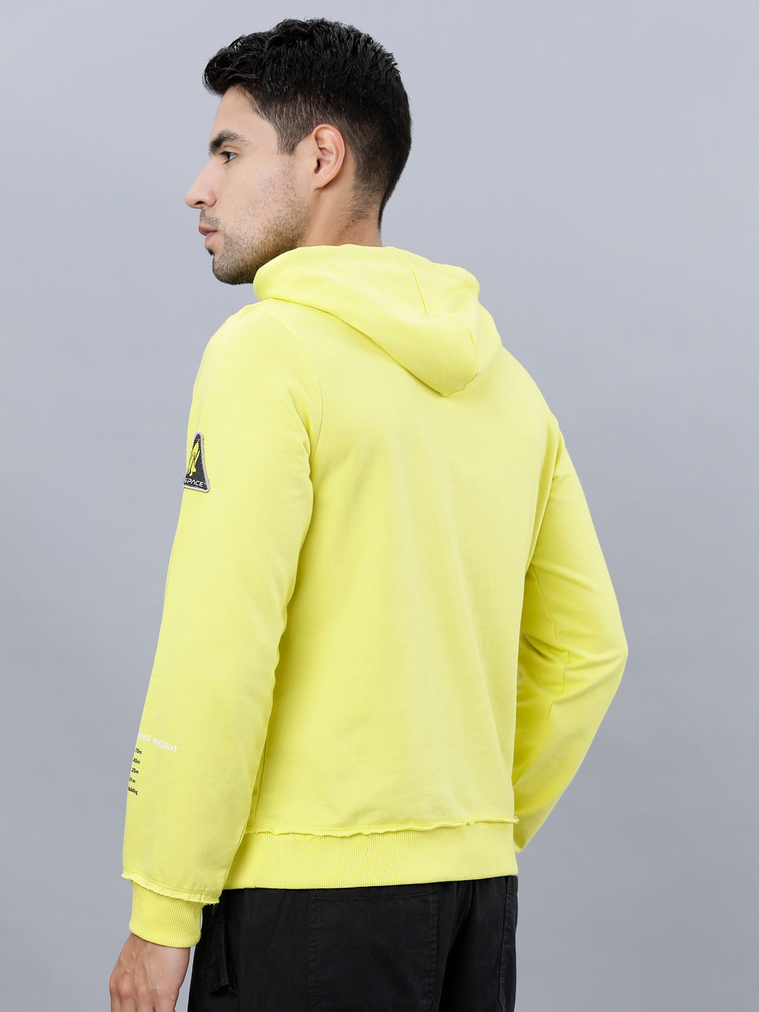 Highlander Men Yellow Hooded Pullover Sweatshirt - Yellow - Image 3