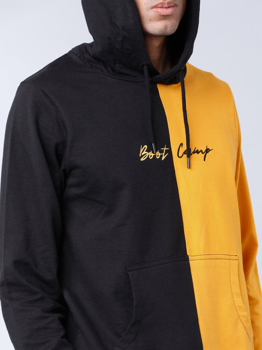 Highlander Men Black Hooded Pullover Sweatshirt - Black - Image 4