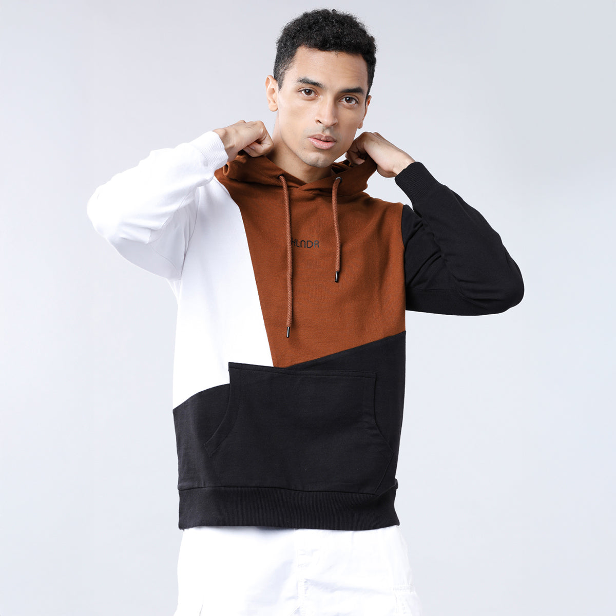 Highlander Men Multi Hooded Pullover Sweatshirt - Multi - Image 1