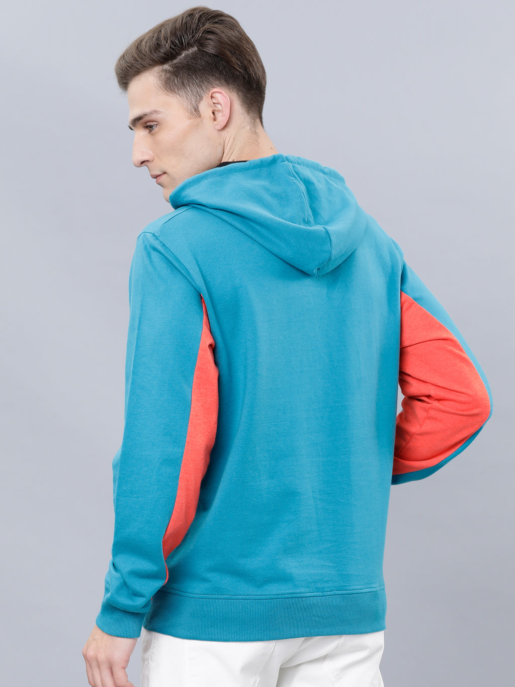 Highlander Men Teal Hooded Pullover Sweatshirt - Teal - Image 3