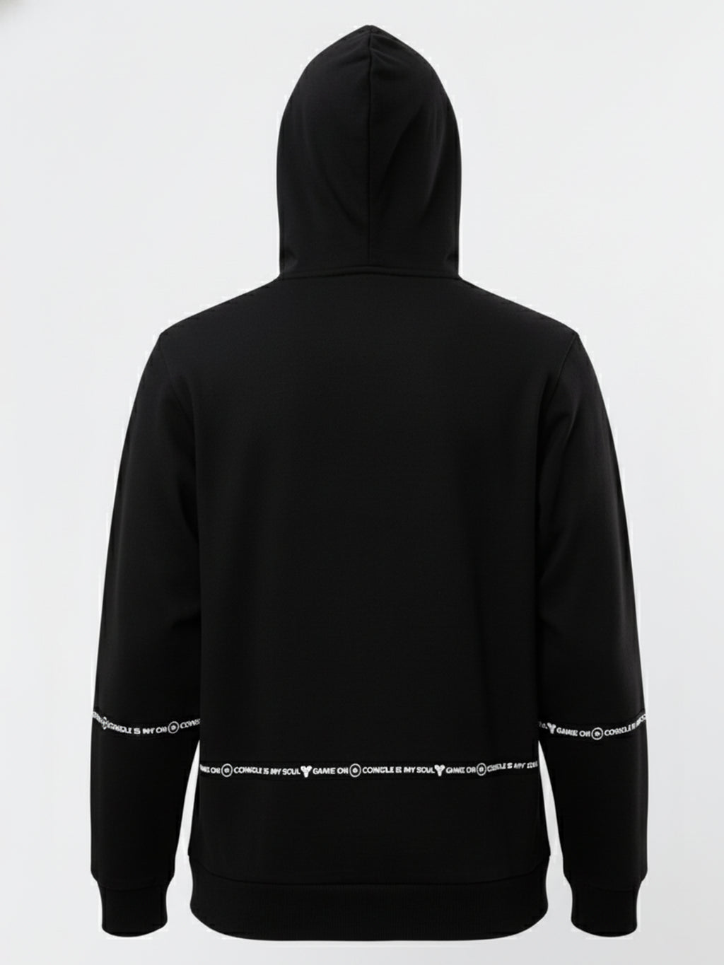 Highlander Men Black Hooded Pullover Sweatshirt - Black - Image 5