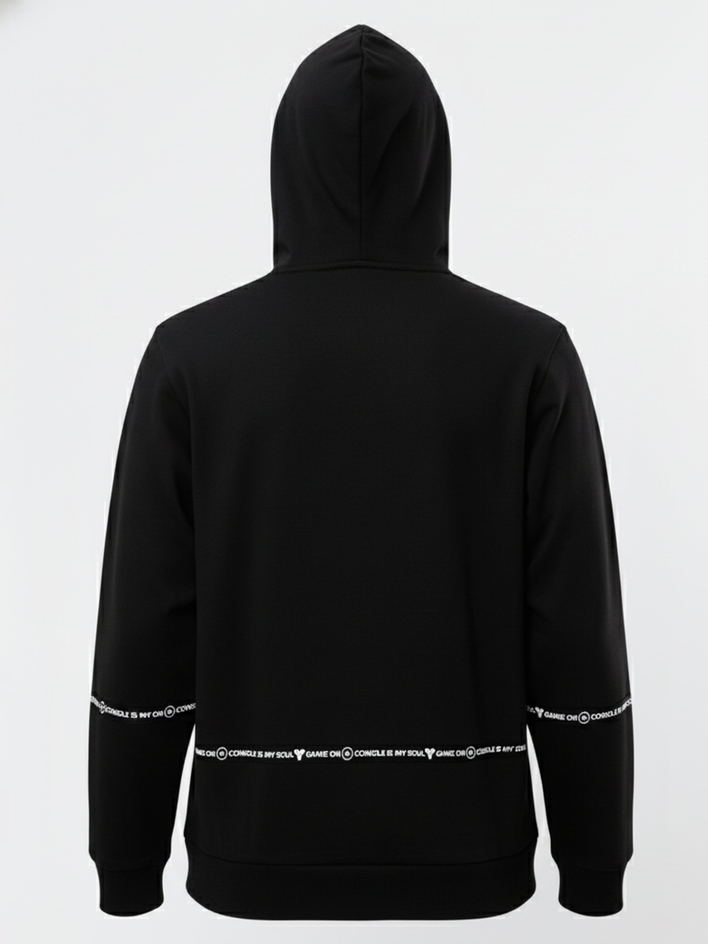 Highlander Men Black Hooded Pullover Sweatshirt - Black - Image 5