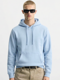 Highlander Men Blue Hooded Pullover Sweatshirt - Blue - Image 1